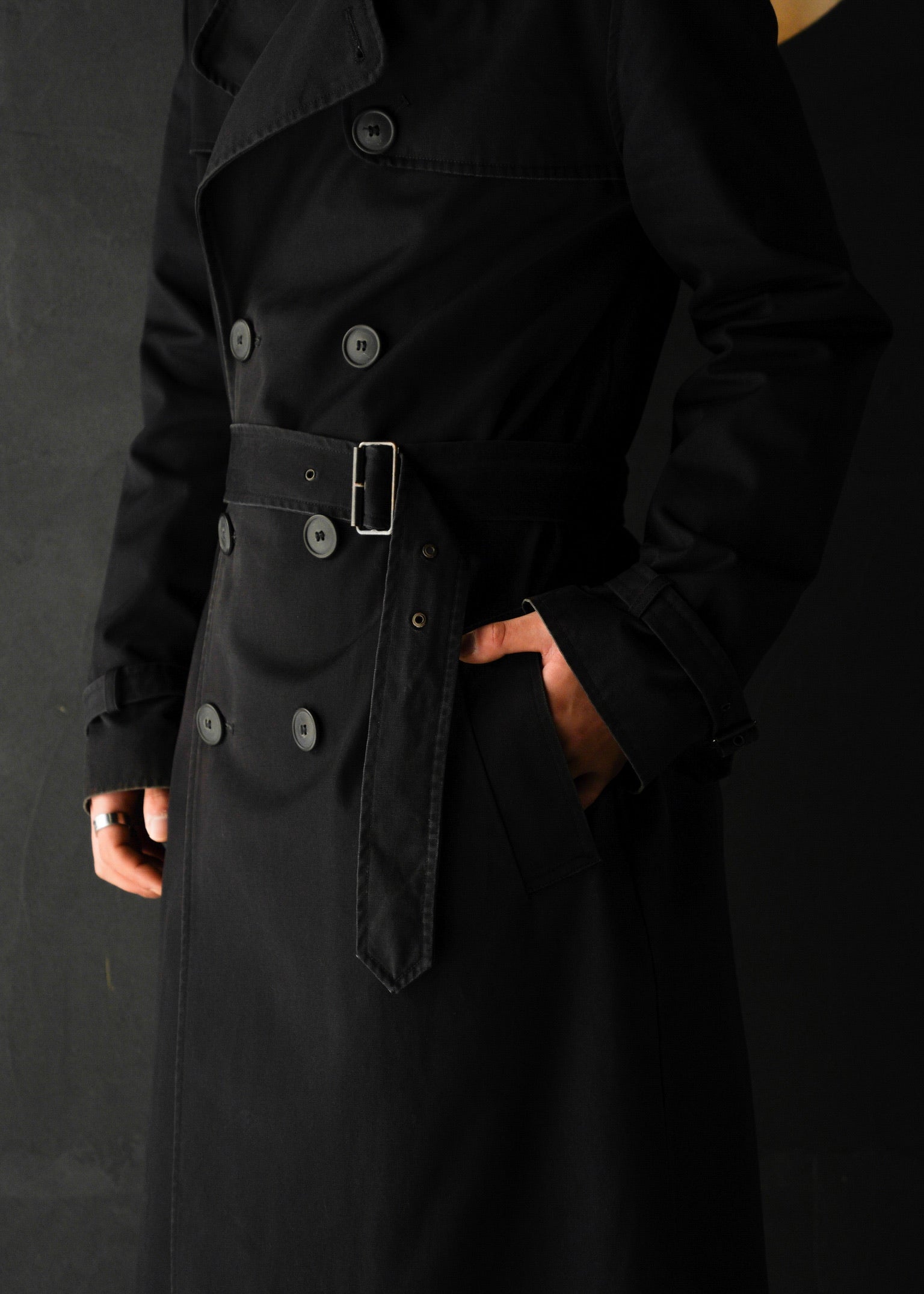 90's-00's A.P.C. cotton trench coat
