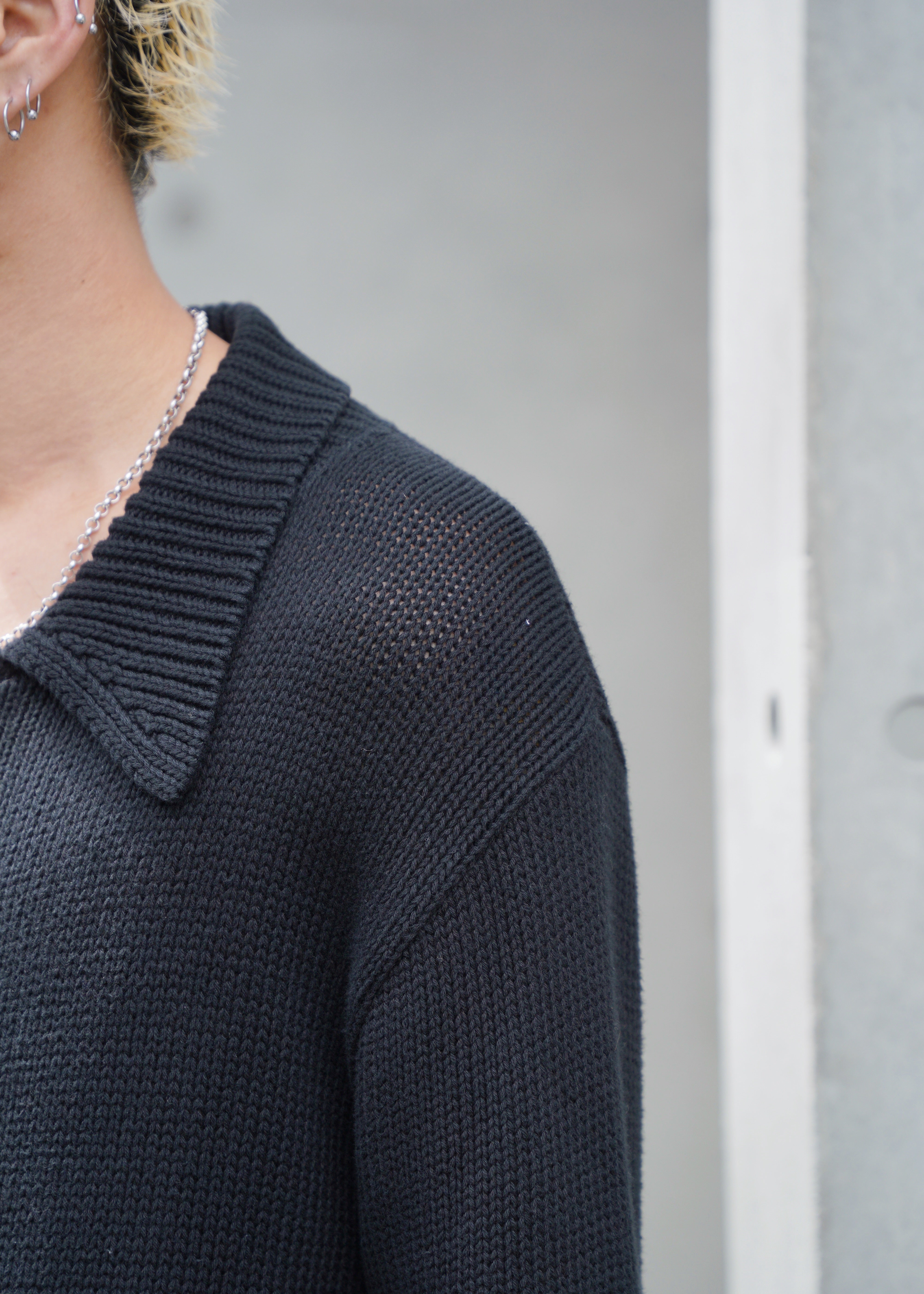 90's agnes b. homme low gauge knit cardigan