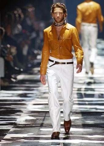 GUCCI by Tom Ford 2004SS tapered cotton trousers
