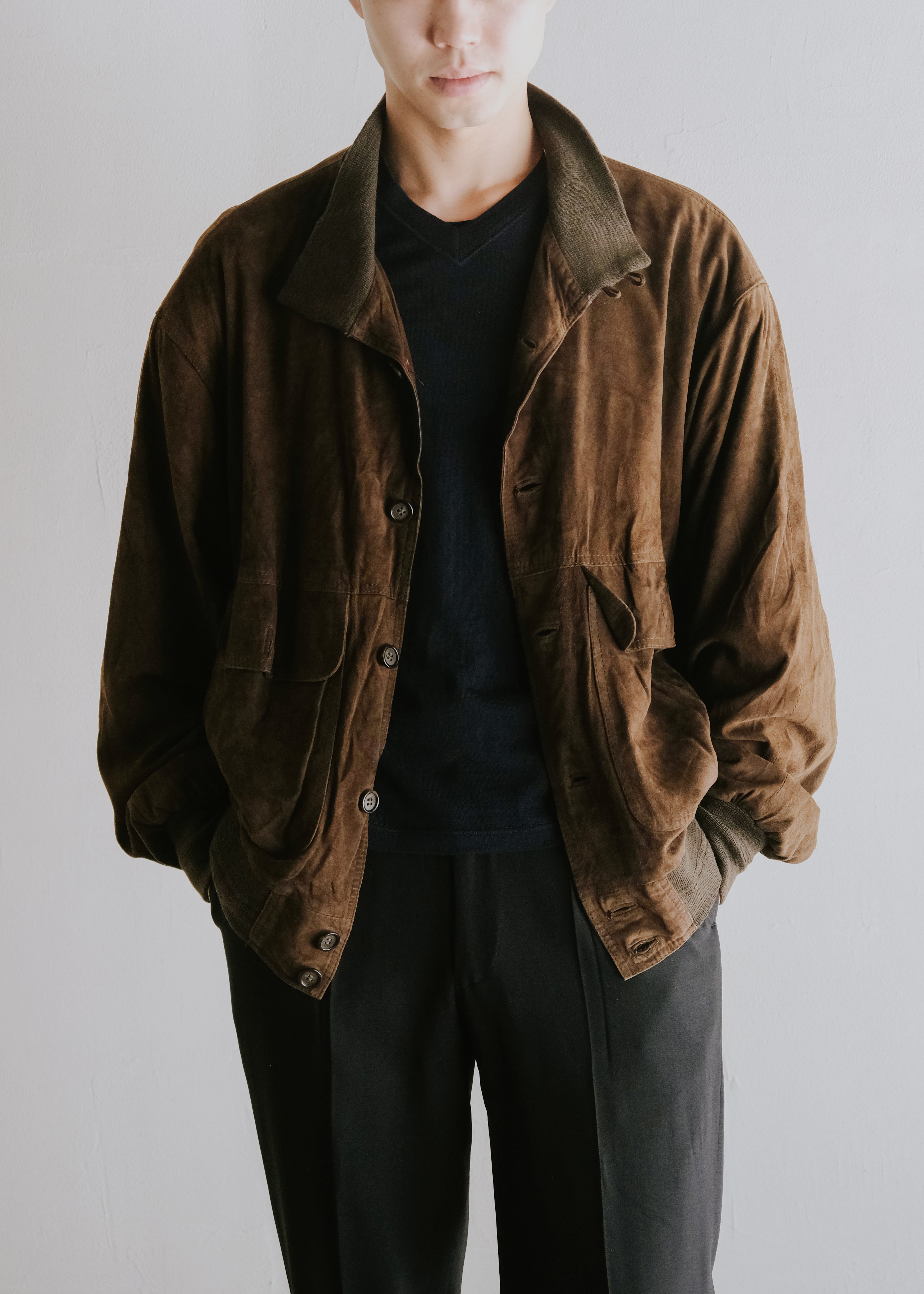80's vintage suede leather valstar jacket