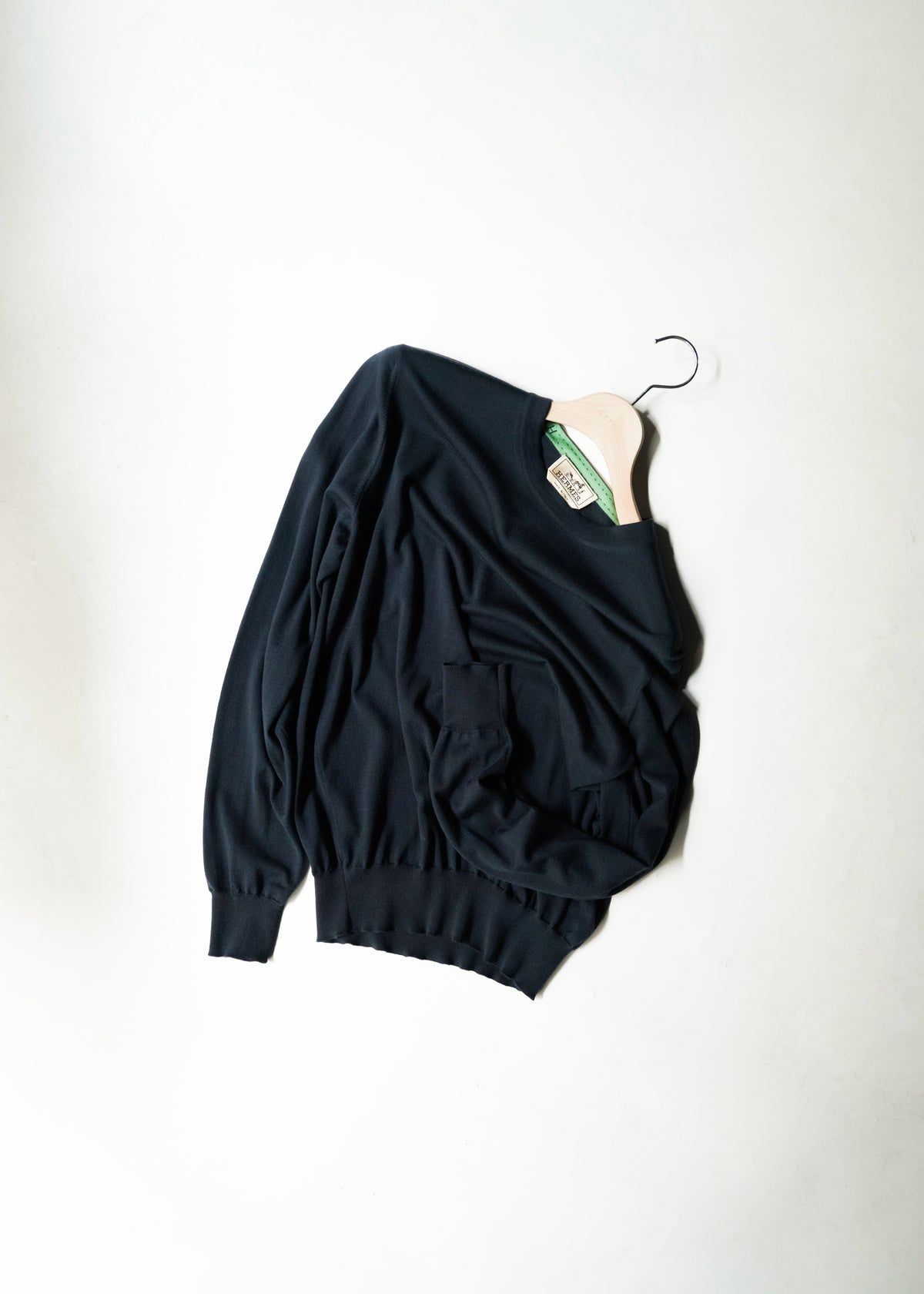 00-10's HERMÈS crew neck wool knit