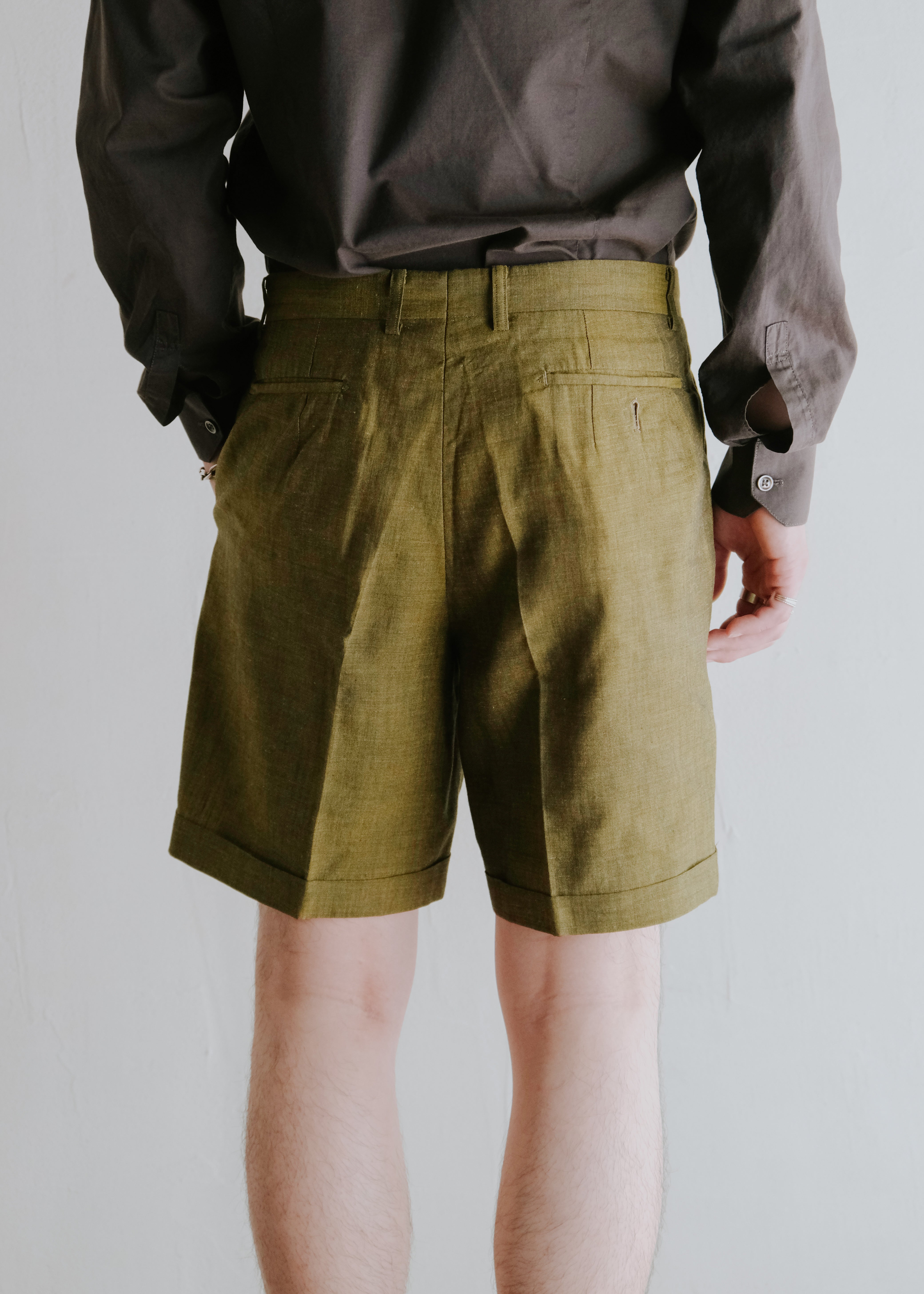 80's LANVIN STUDIO PARIS 2 tucked shorts