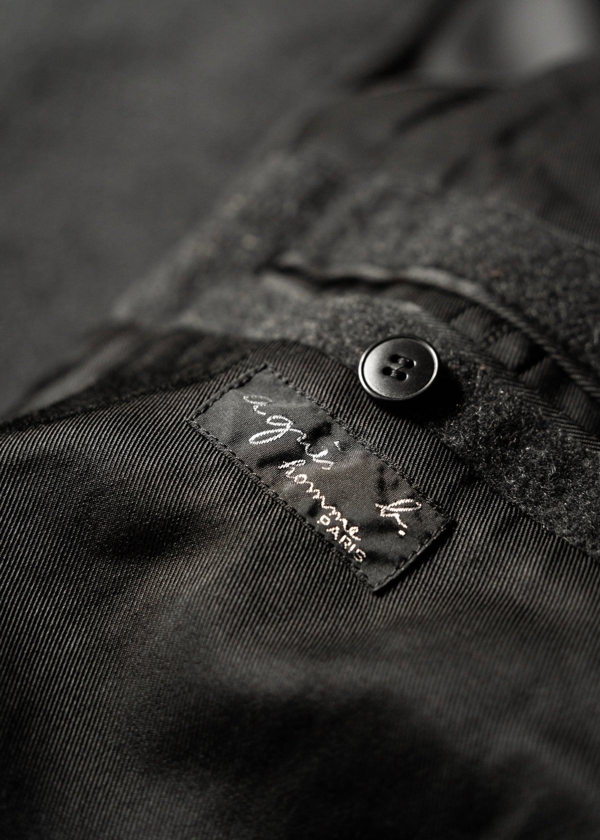 90's agnes b. homme zip up wool blouson