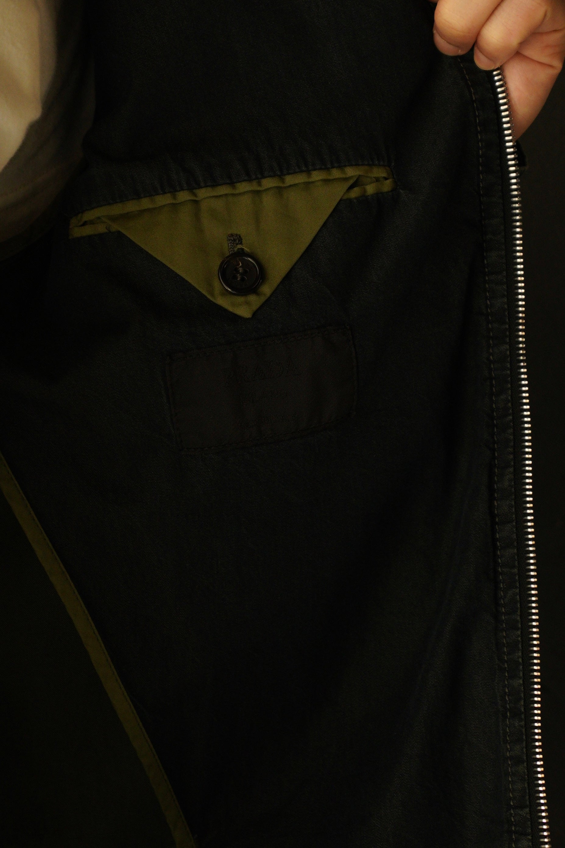 00's PRADA over dye drizzler jacket