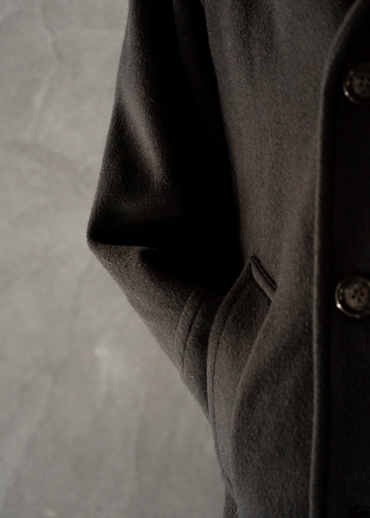 90’s agnes b. homme cashmere blend wool p coat