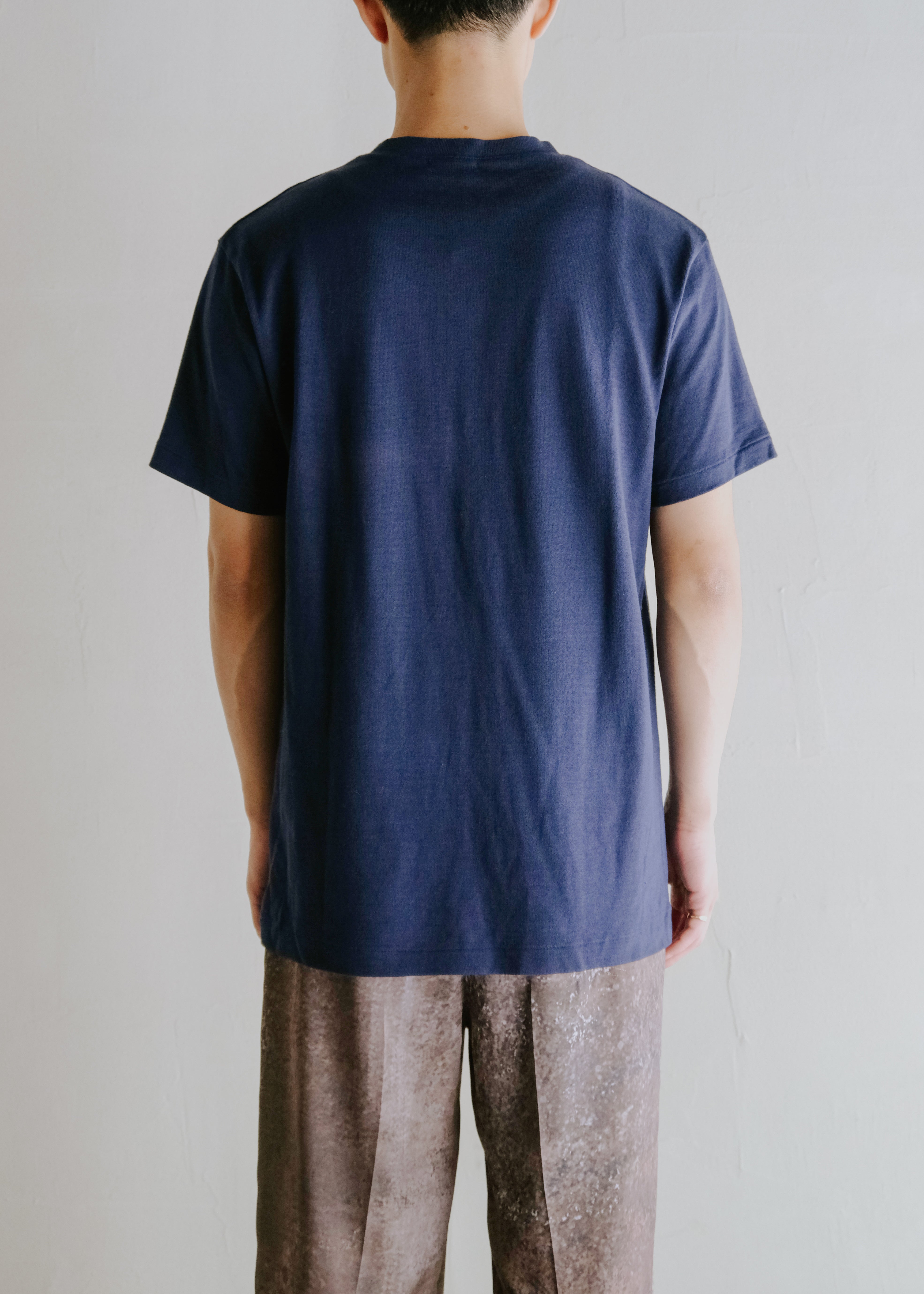 Y‘s for men 14SS multiple snap button cotton henry neck shirt