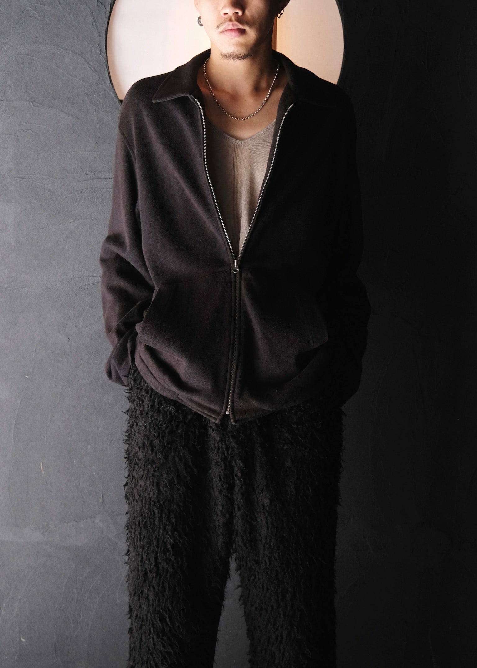 Y's for men 94SS cotton loose drizzler jacket