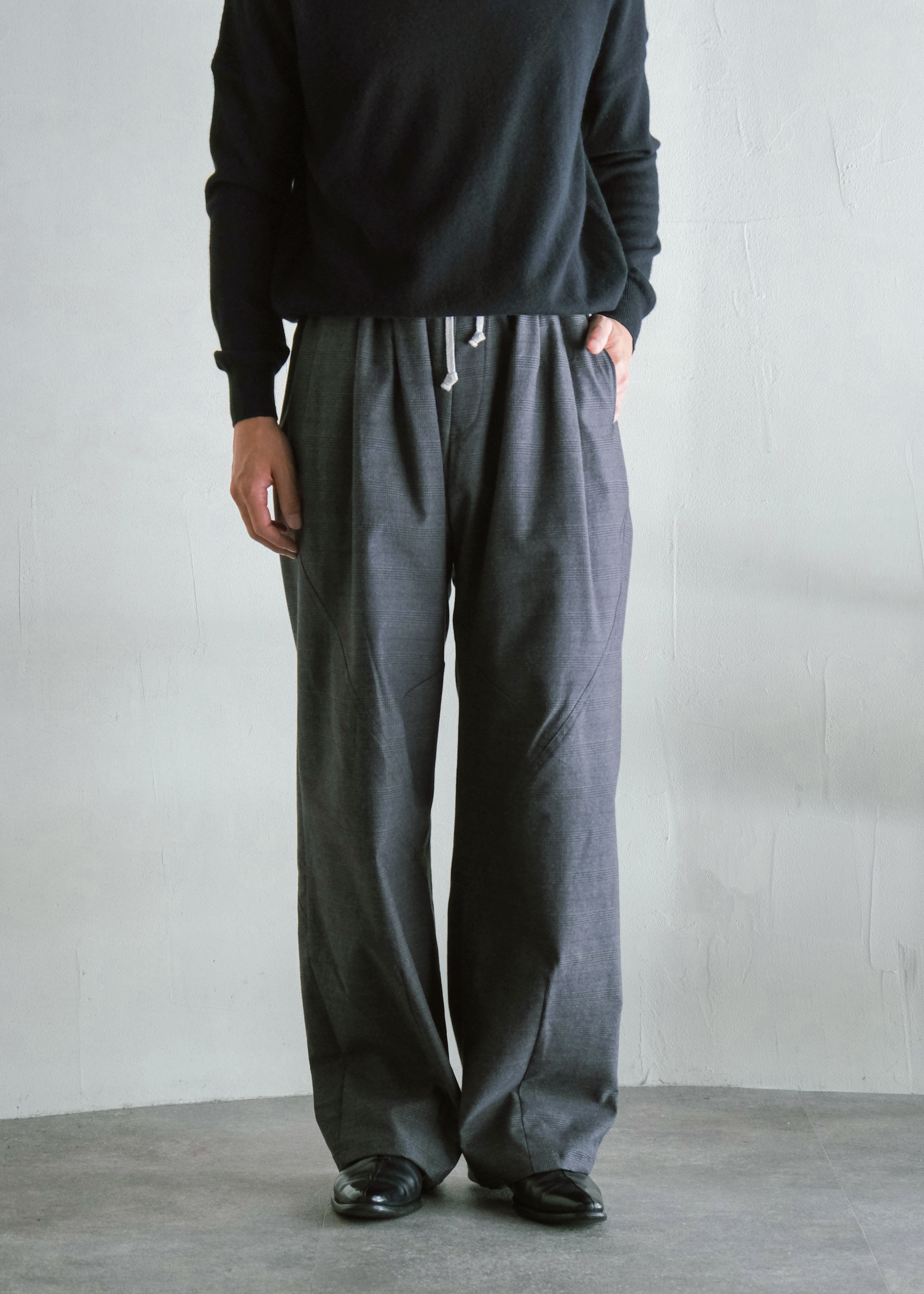 HOMO LUDENS 26AW Ex. Y.M. Jockey easy パンツ charcoal メンズ