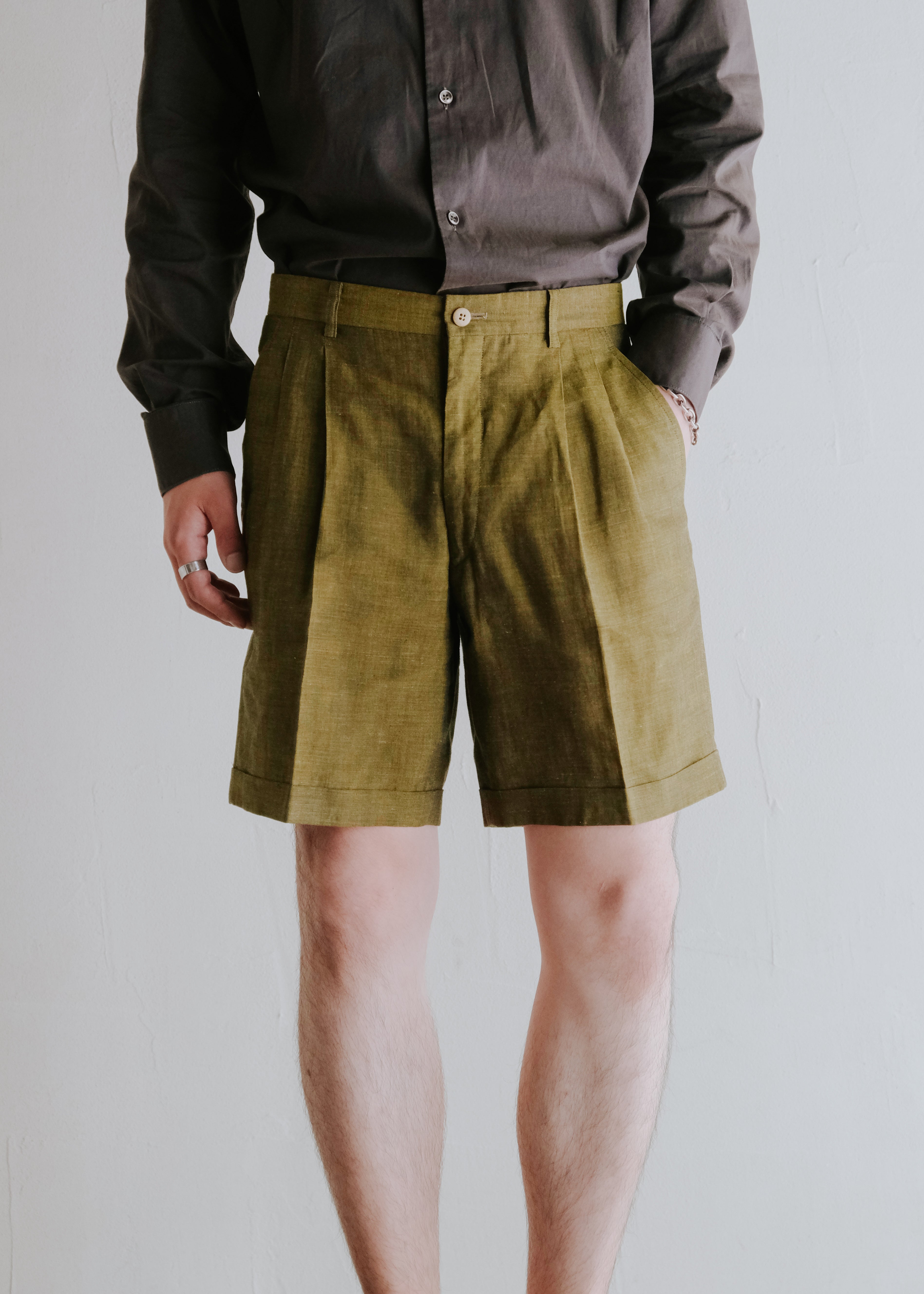 80's LANVIN STUDIO PARIS 2 tucked shorts
