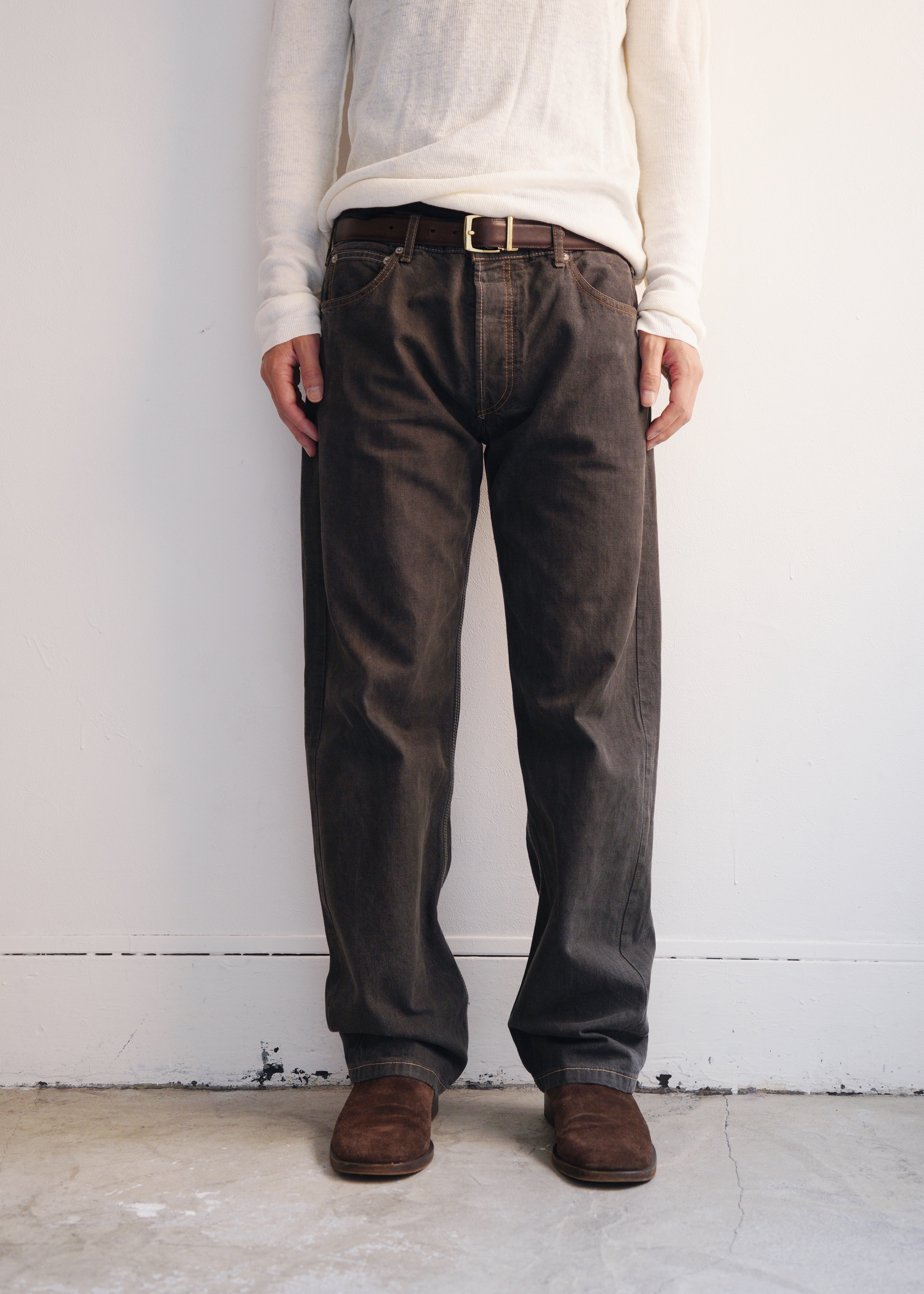 90's JIL SANDER wide straight denim