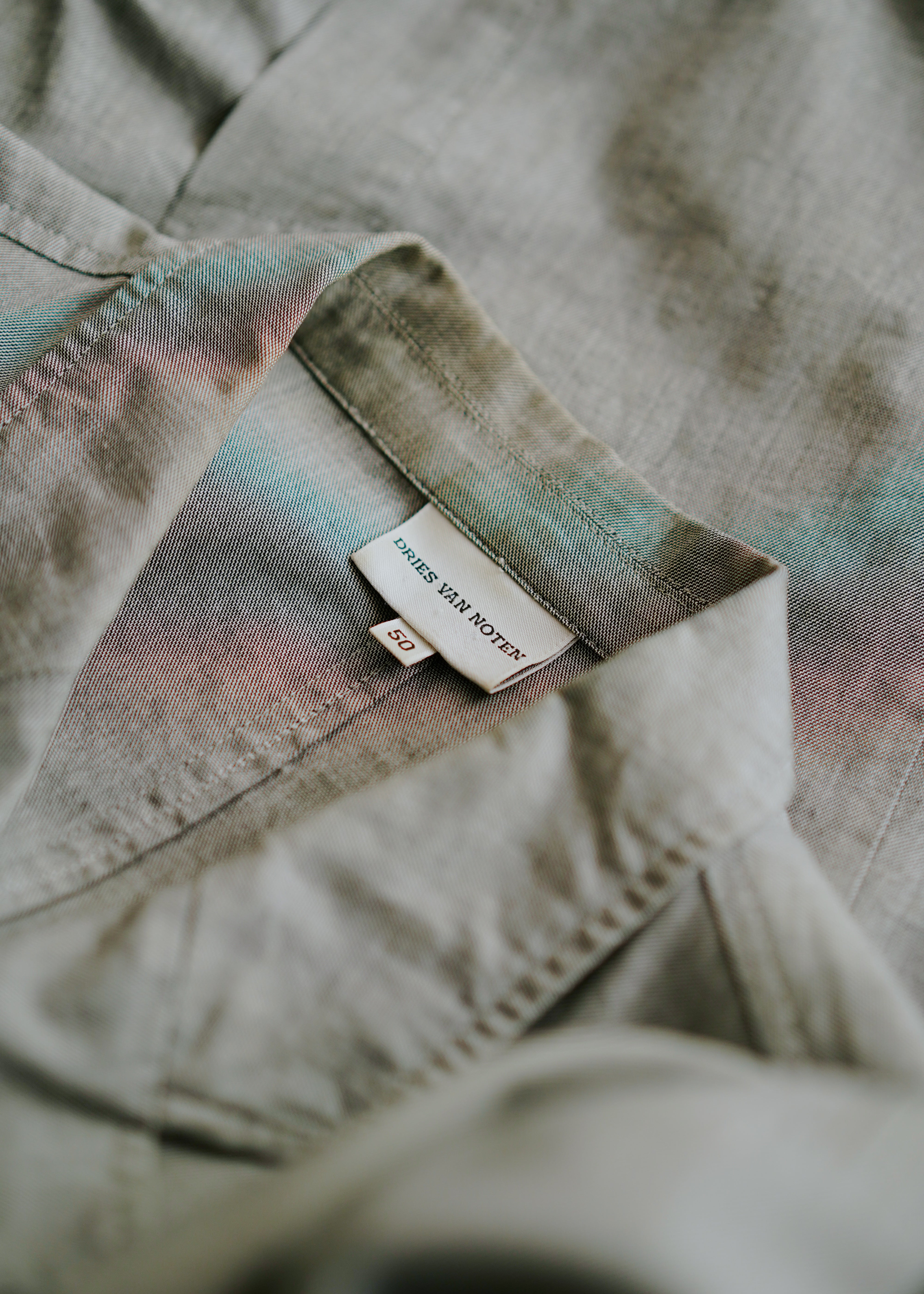 DRIES VAN NOTEN 98SS cotton 3 button fake flap buttonhole tailored jacket