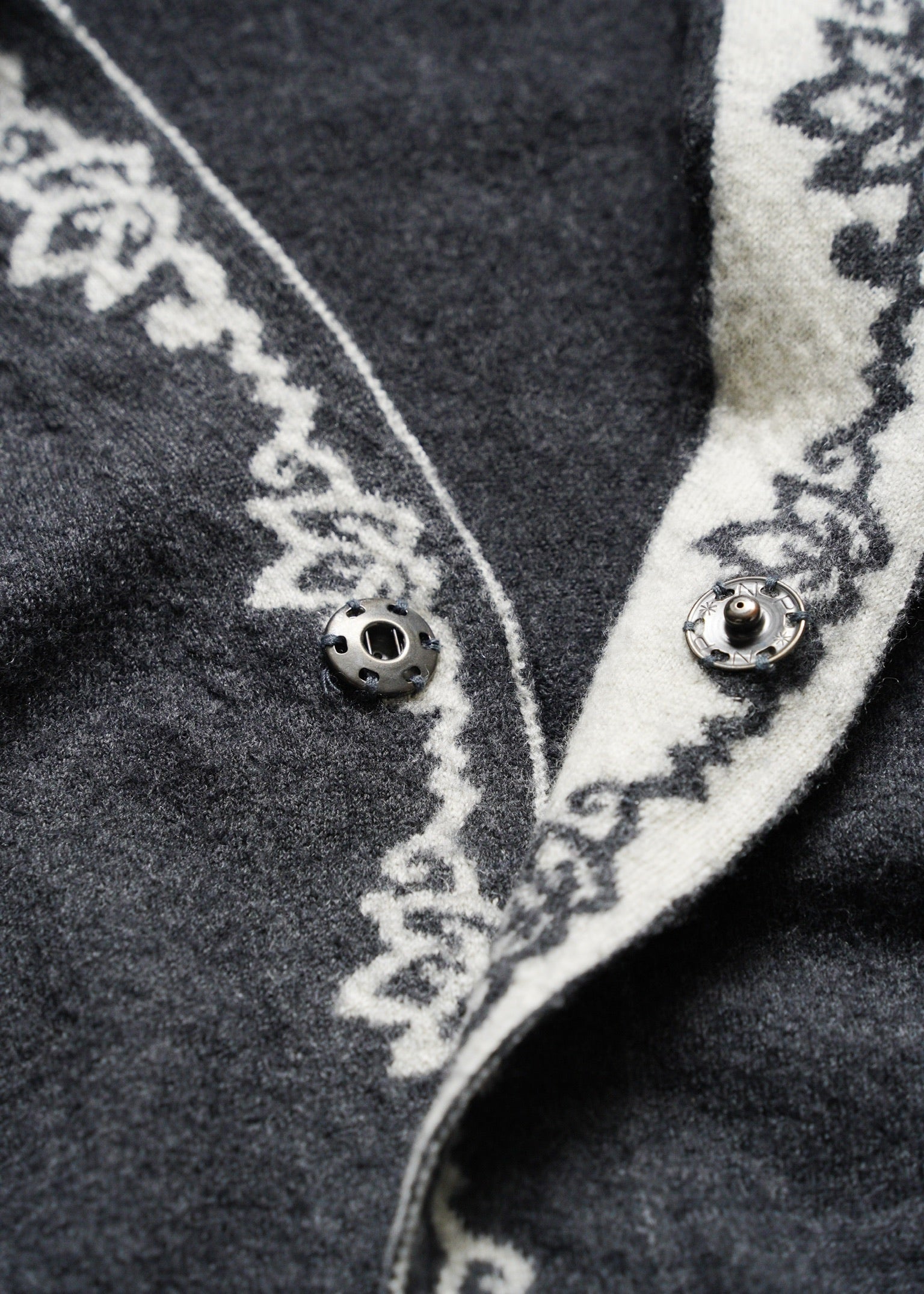 Y's for men 04AW pattern collar wool cardigan