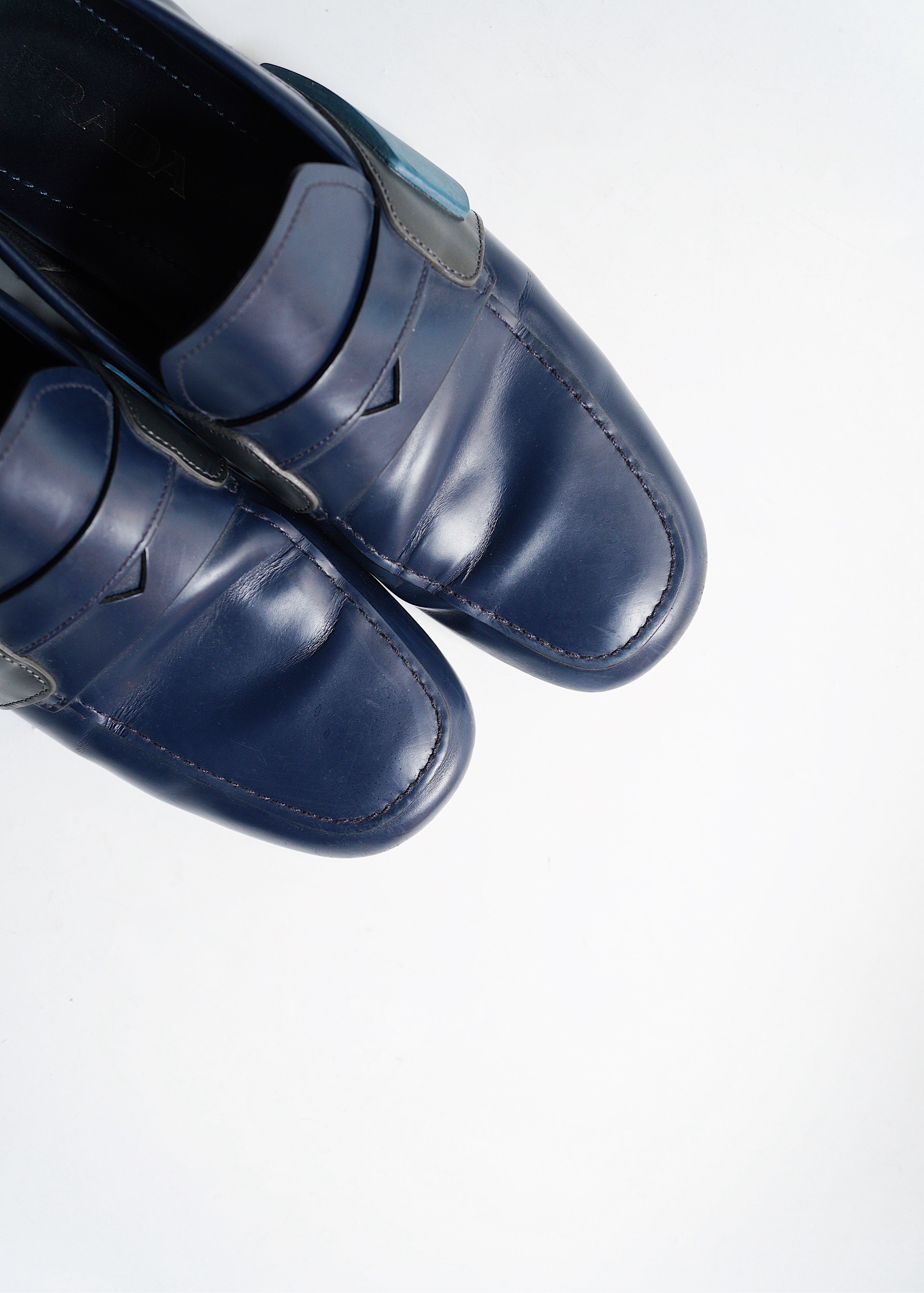 PRADA 15SS rubber coin loafer