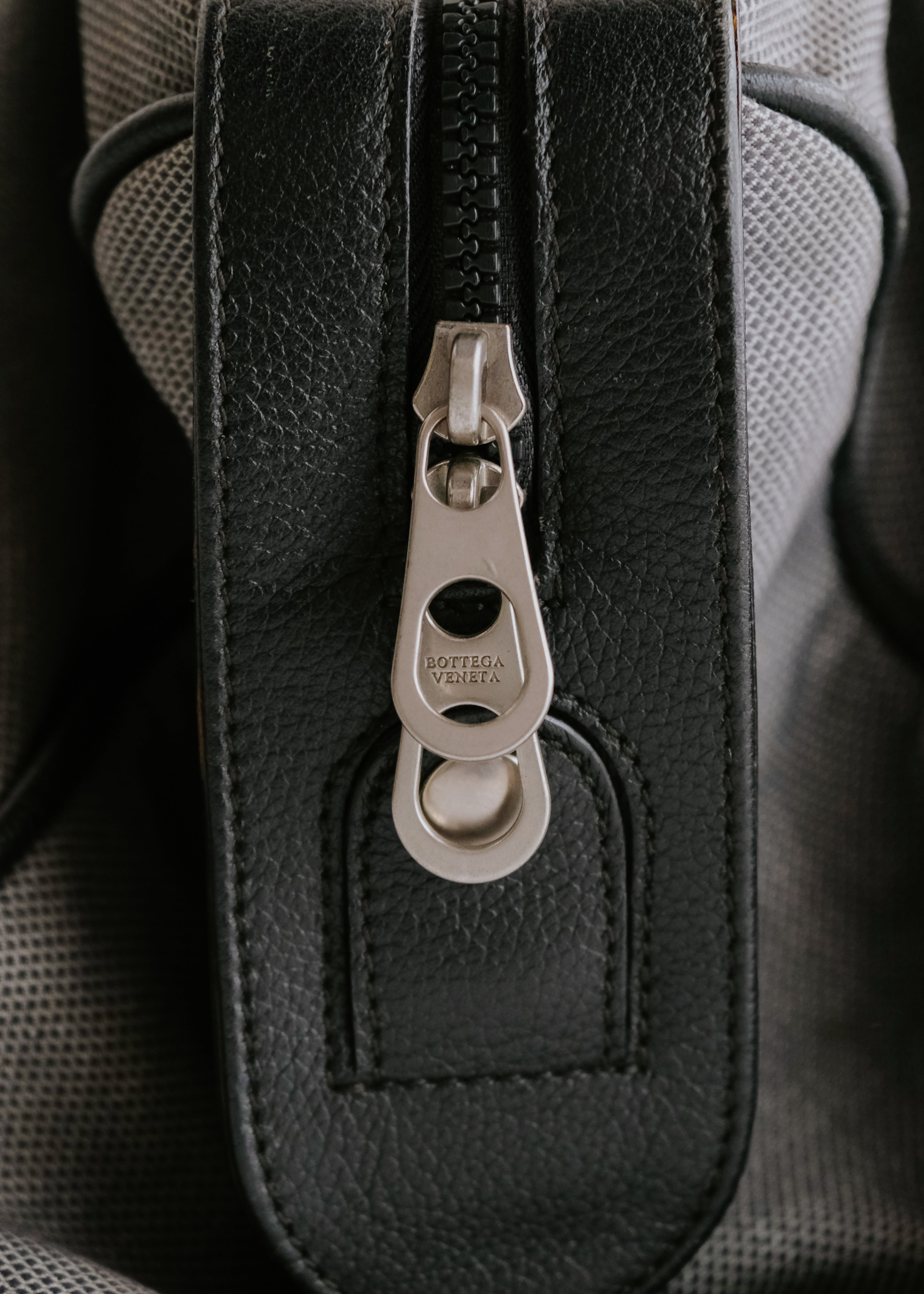 00-10's BOTTEGA VENETA leather combination boston bag