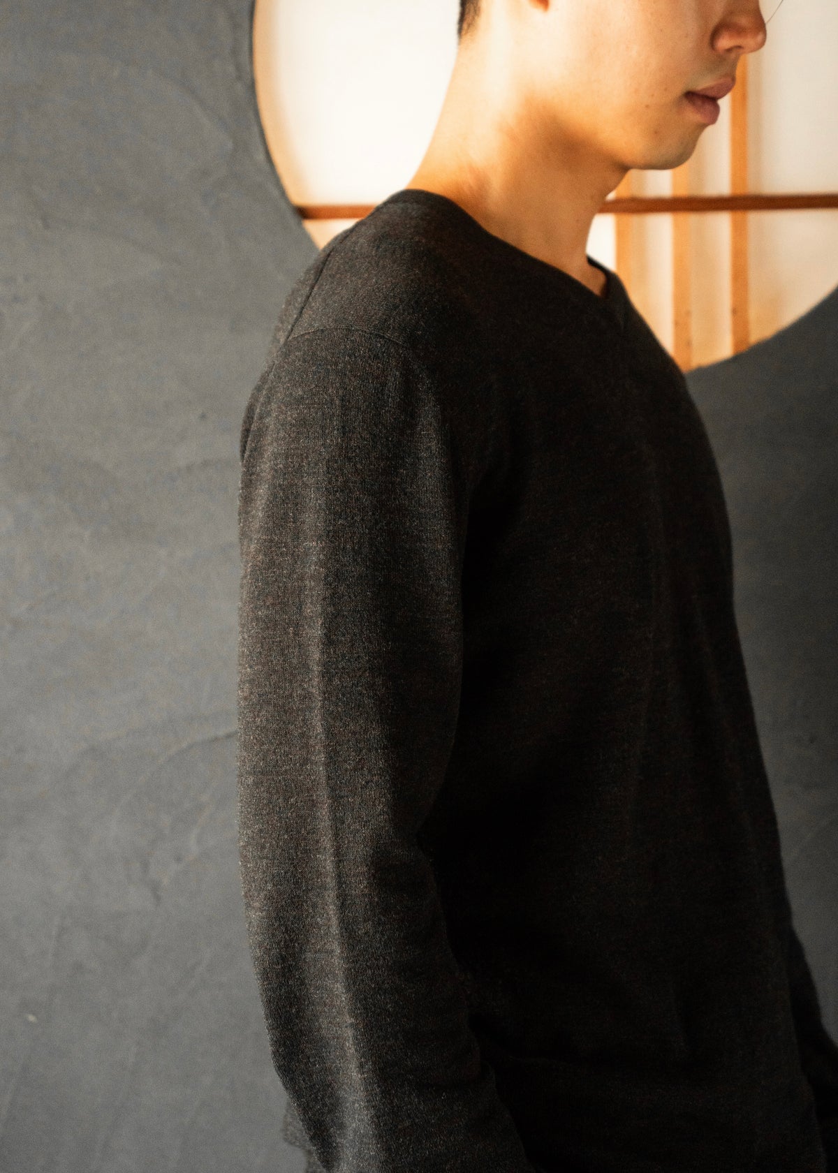 90-00's COMME CA DU MODE MEN v-neck wool knit