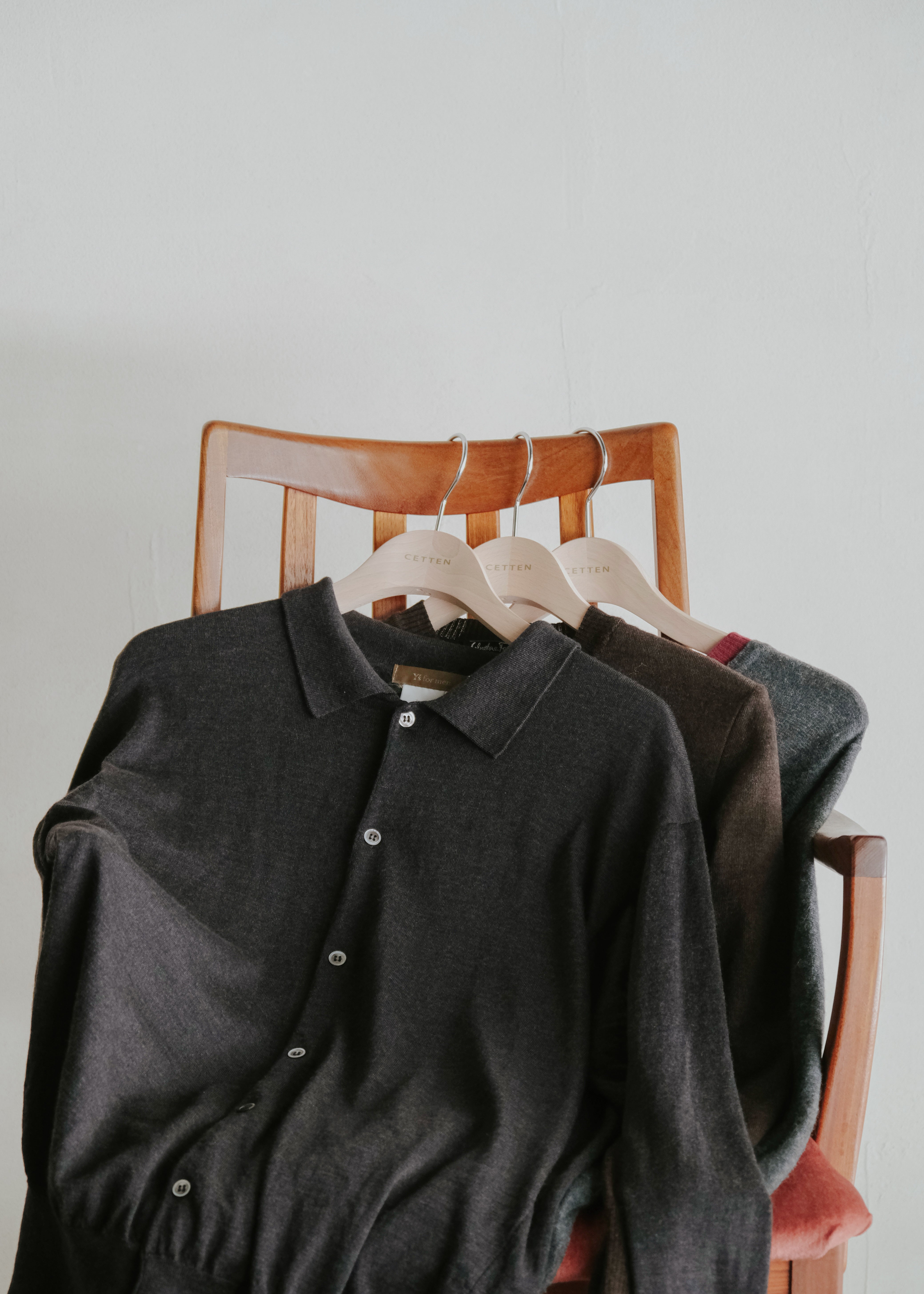 90-00's Y's for men collar knit cardigan