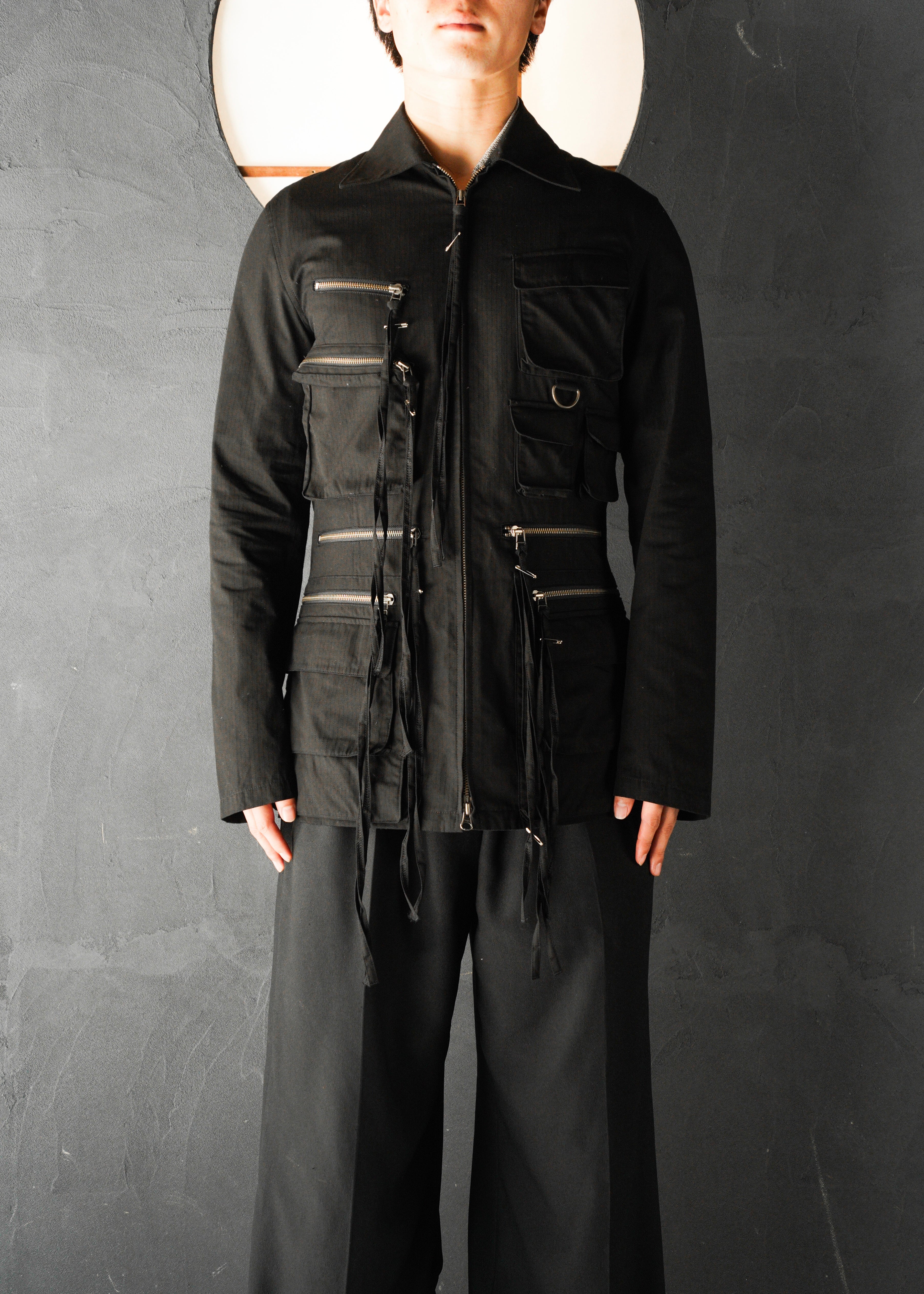 Jean Paul Gaultier ジャンポールゴルチエ 90年代 multi pocket double zip up コットン ジャケット メンズ