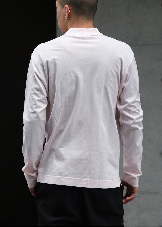 00's Salvatore Ferragamo half zip cotton knit polo