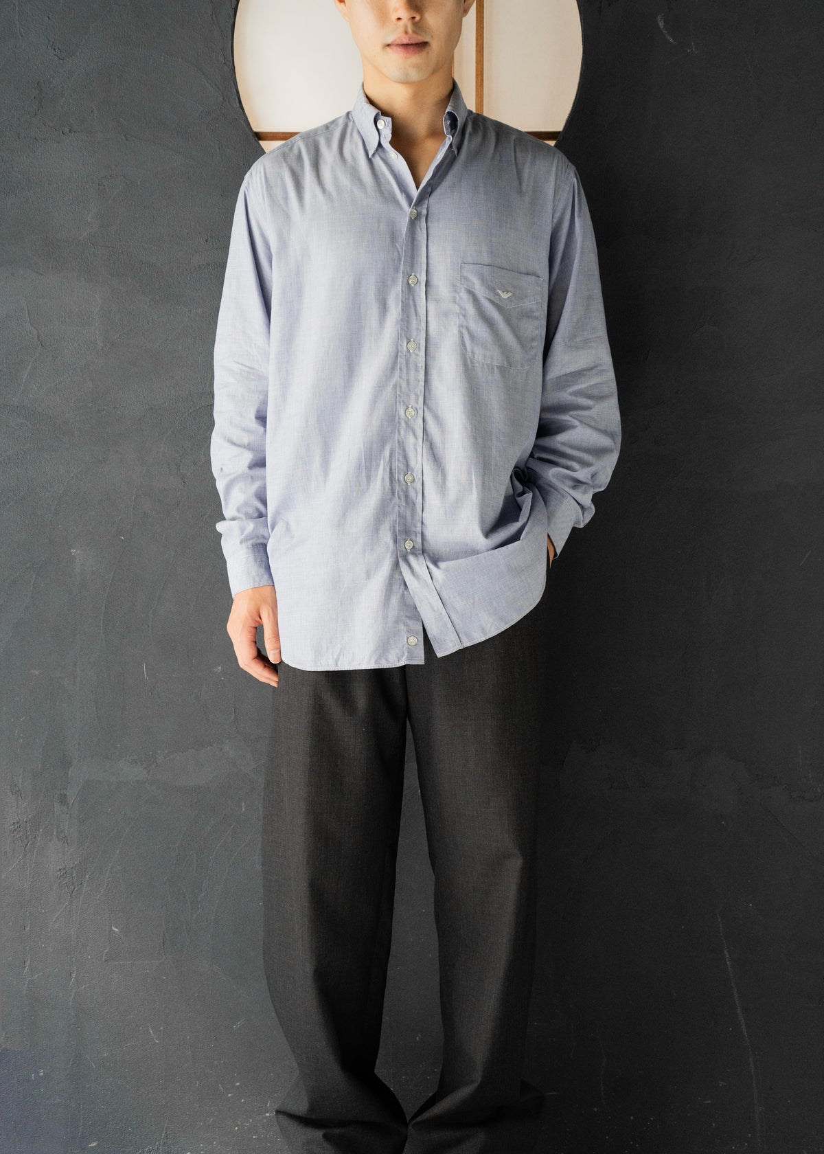 90’s EMPORIO ARMANI button-down collar shirt
