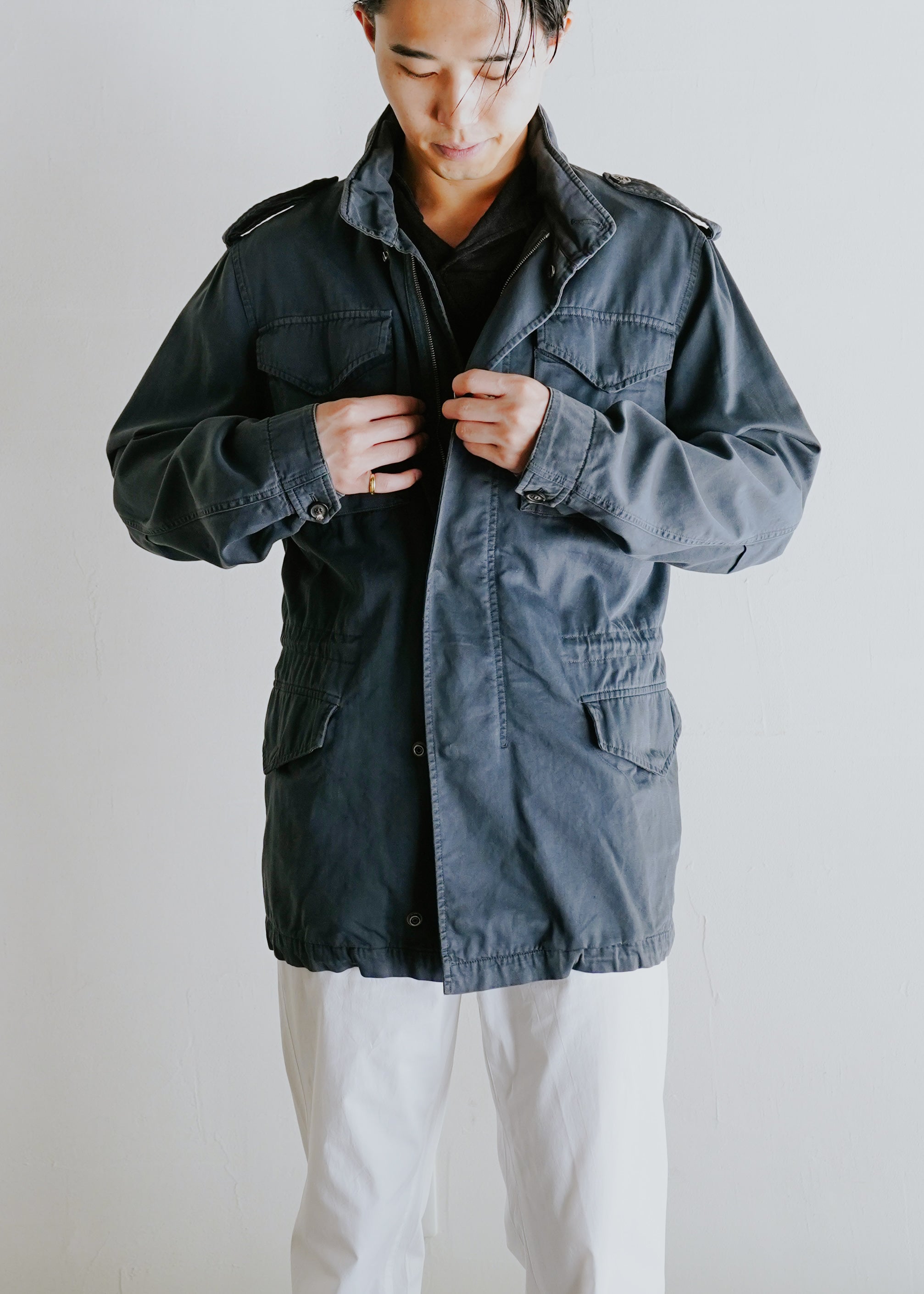 Martin Margiela 08SS fly-front military jacket