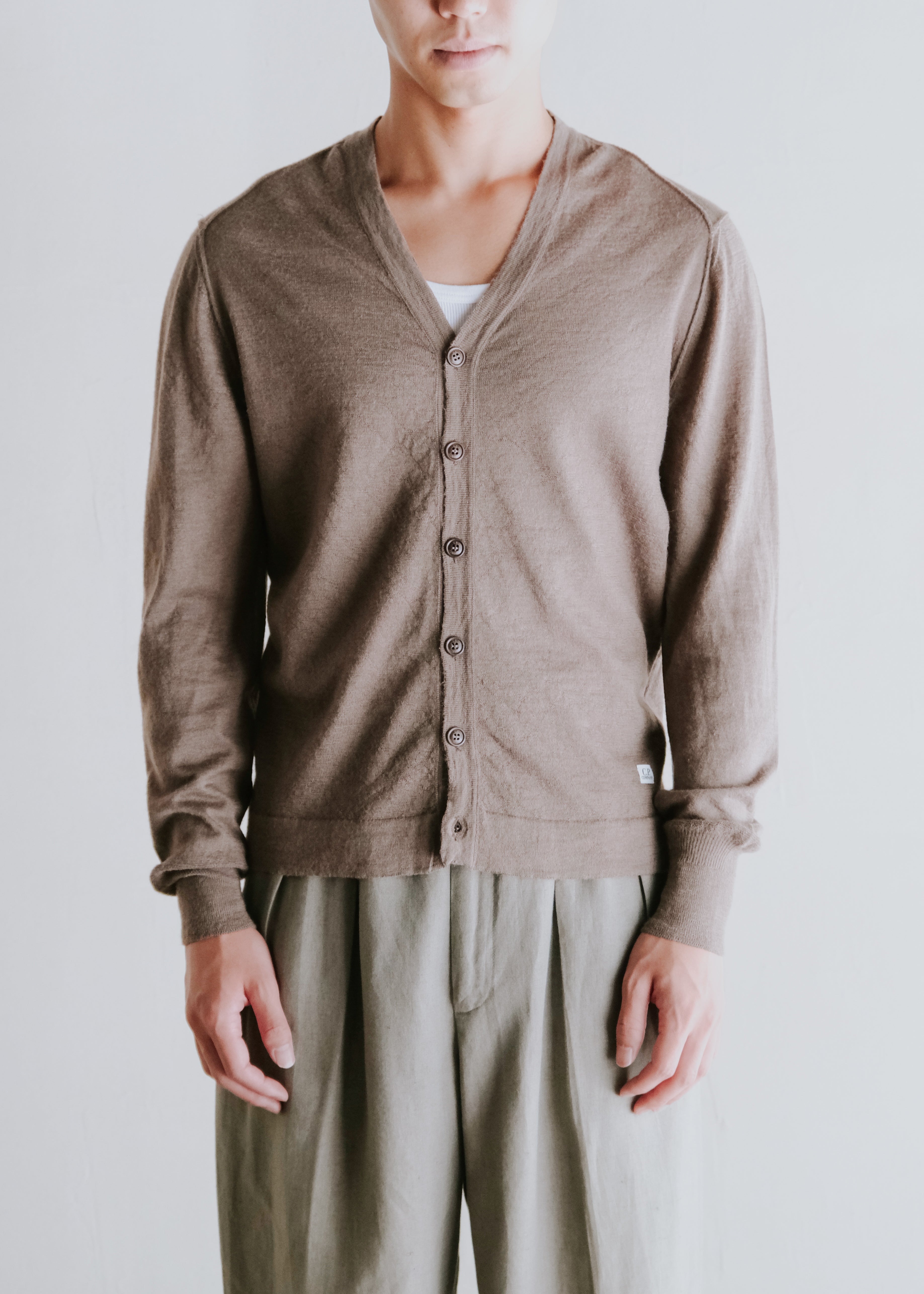 00-10's C.P. COMPANY alpaca wool knit cardigan
