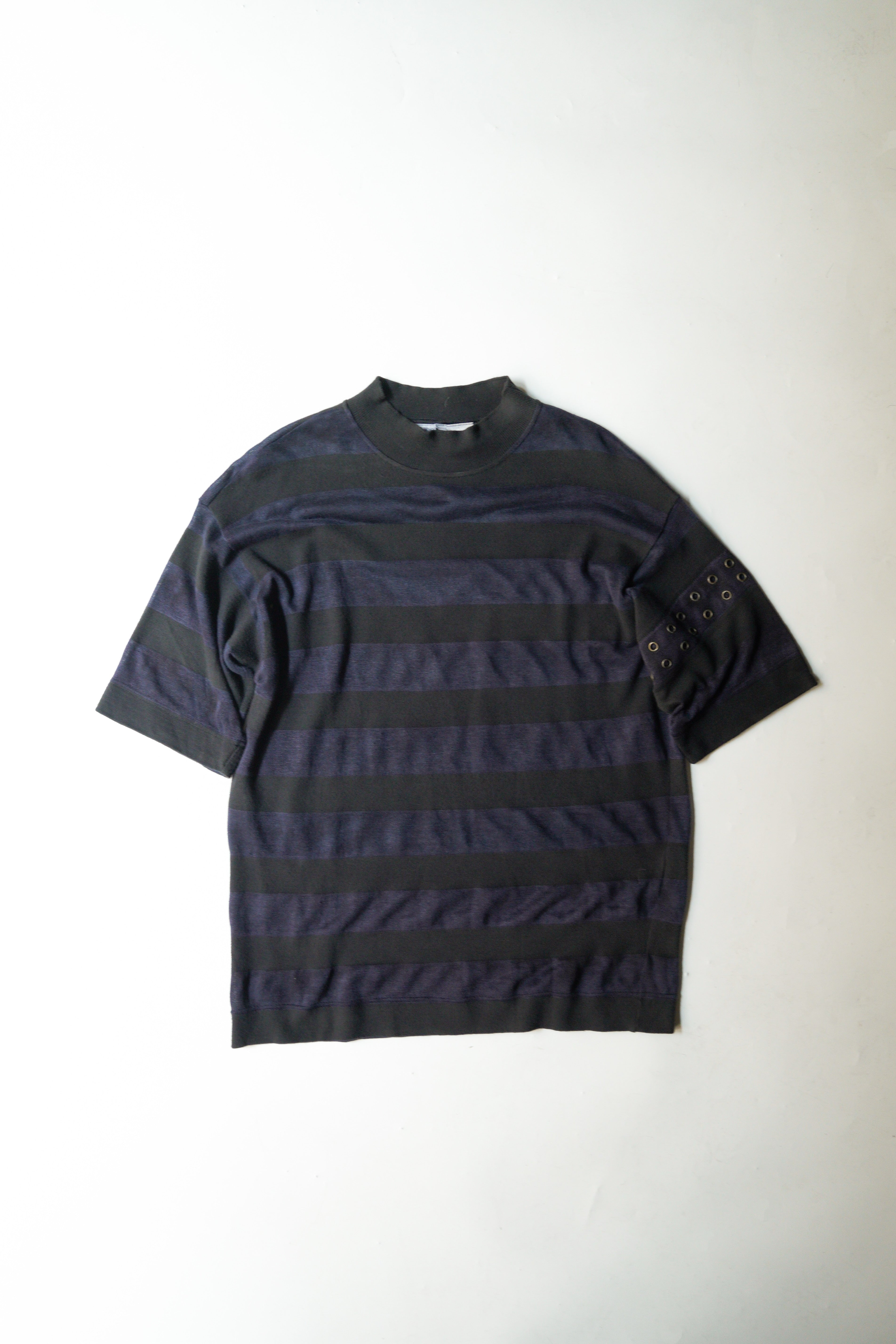 GIAN FRANCO FERRE loose fit border linen T-shirt