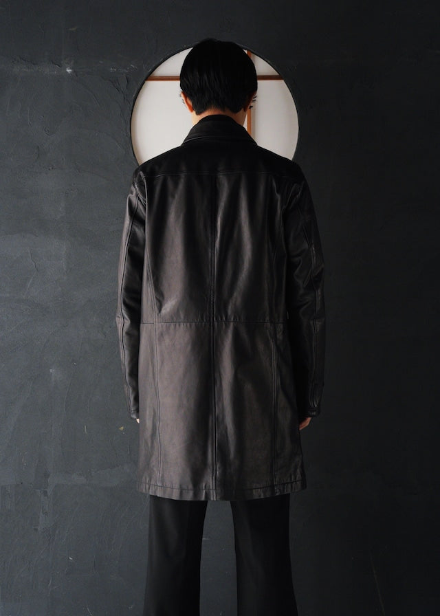 00’s PRADA SPORT reversible leather car coat
