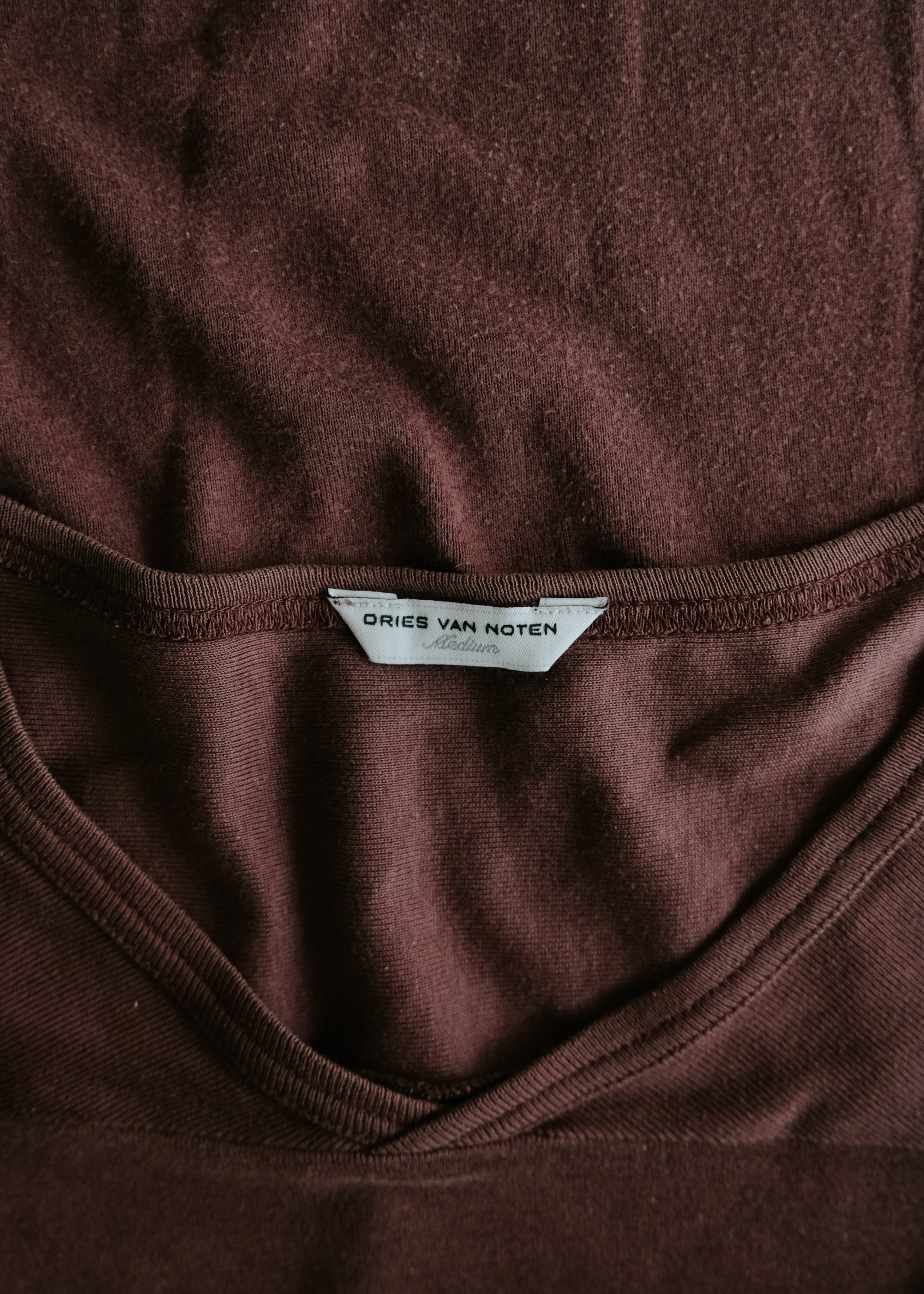 00's DRIES VAN NOTEN v-neck cotton t-shirt