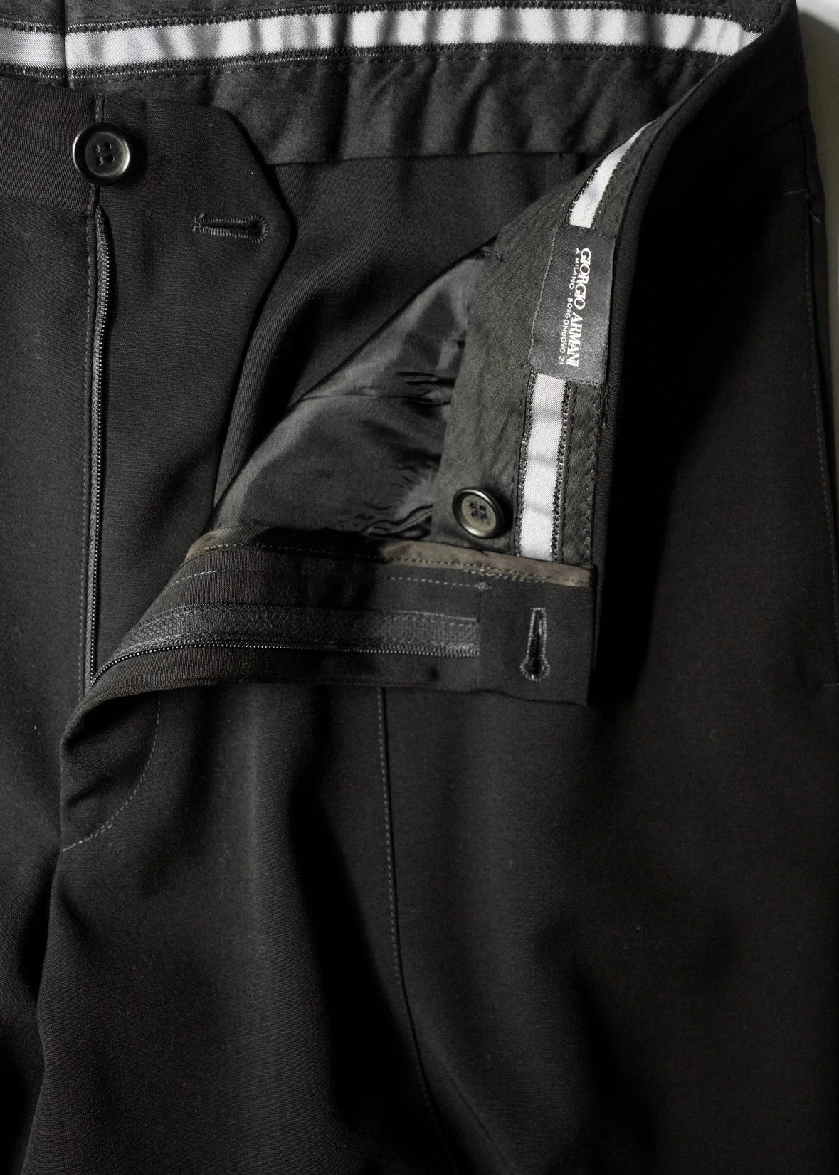90-00’s GIORGIO ARMANI tapered wool slacks
