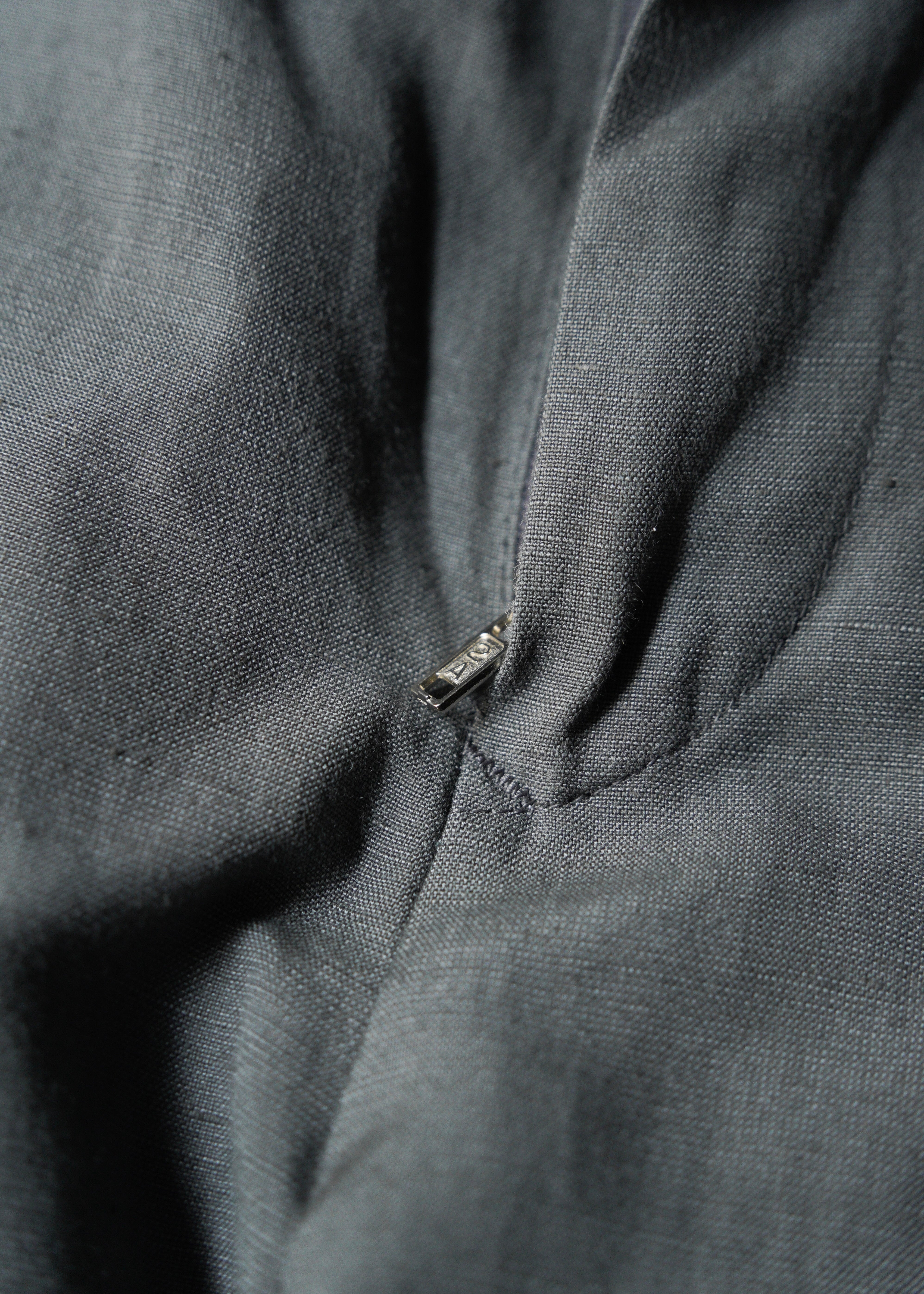 00’s ARMANI COLLEZIONI center crease cotton blend linen pants