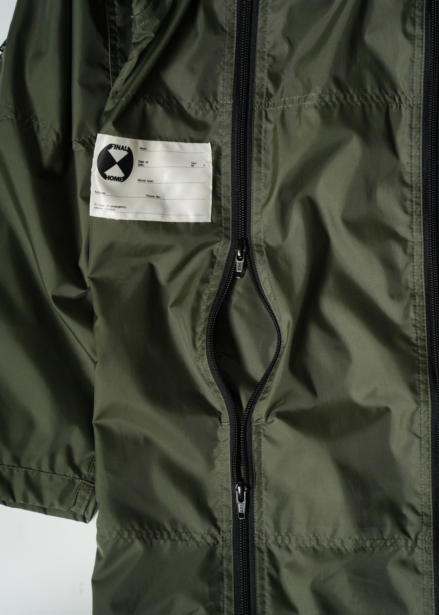 FINAL HOMME gimmick multiple zips nylon jacket