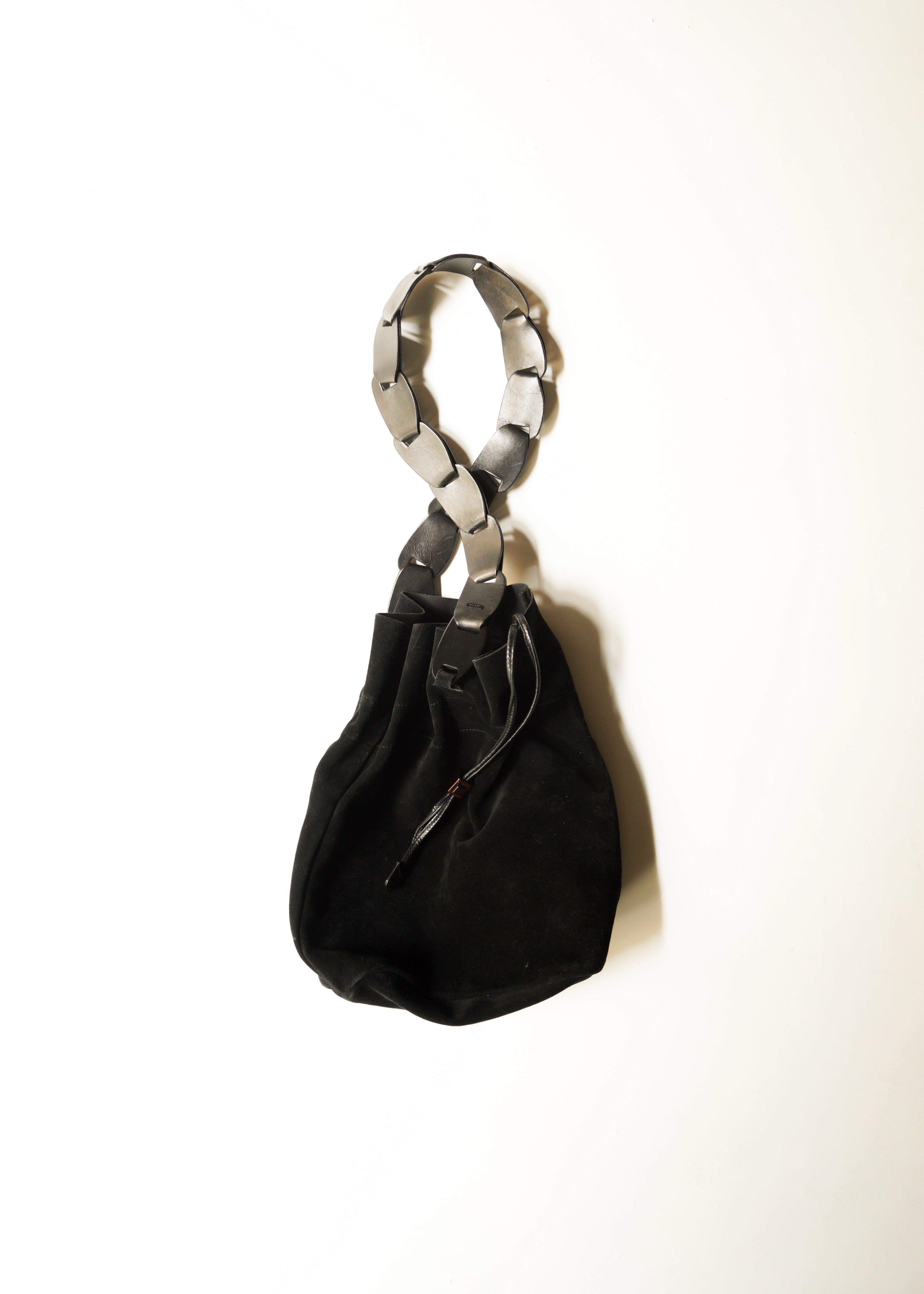 GUCCI by Tom Ford 1997 SS drawstring suede leather shoulder bag