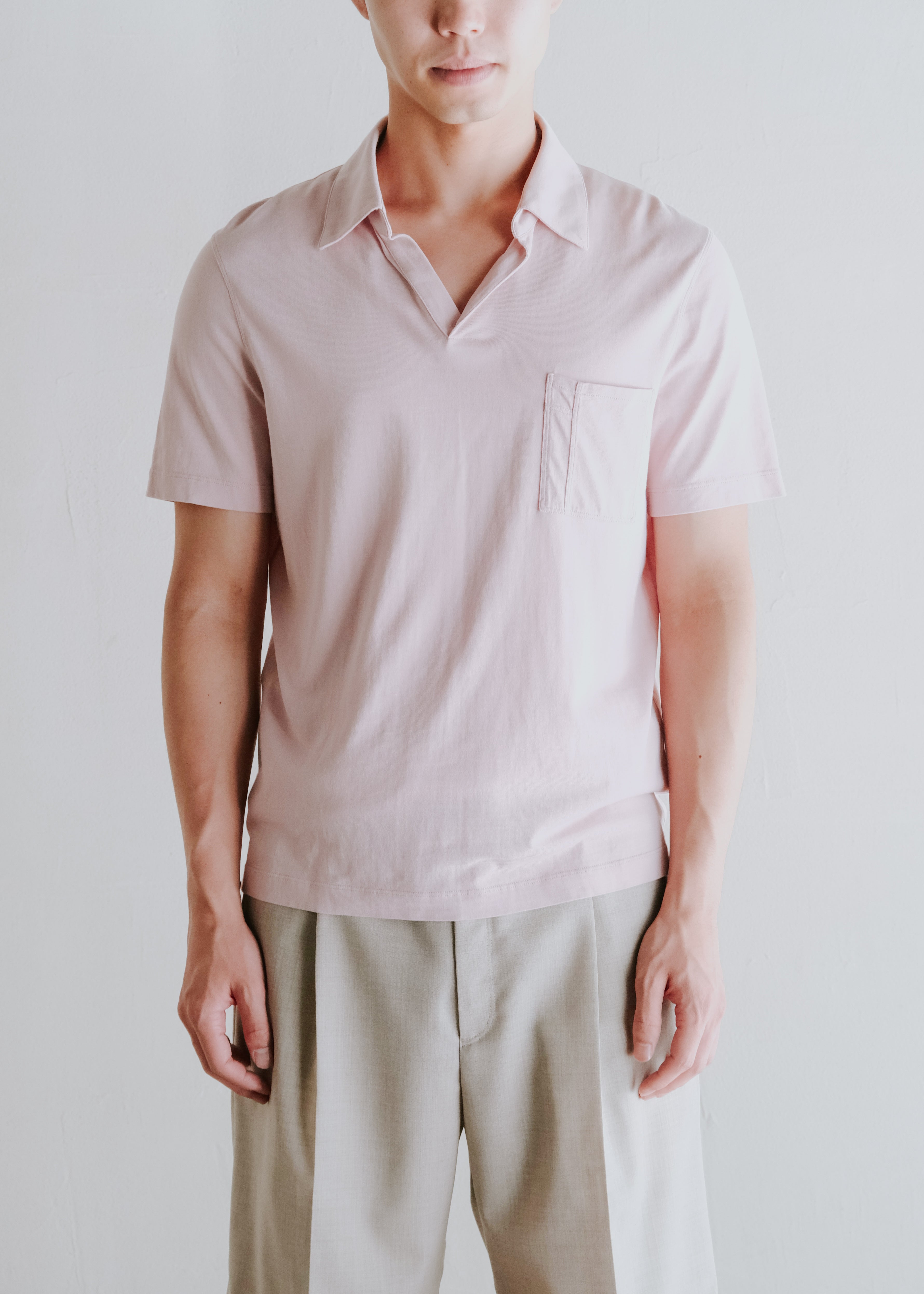 00's HERMÉS cotton S/S skipper shirt
