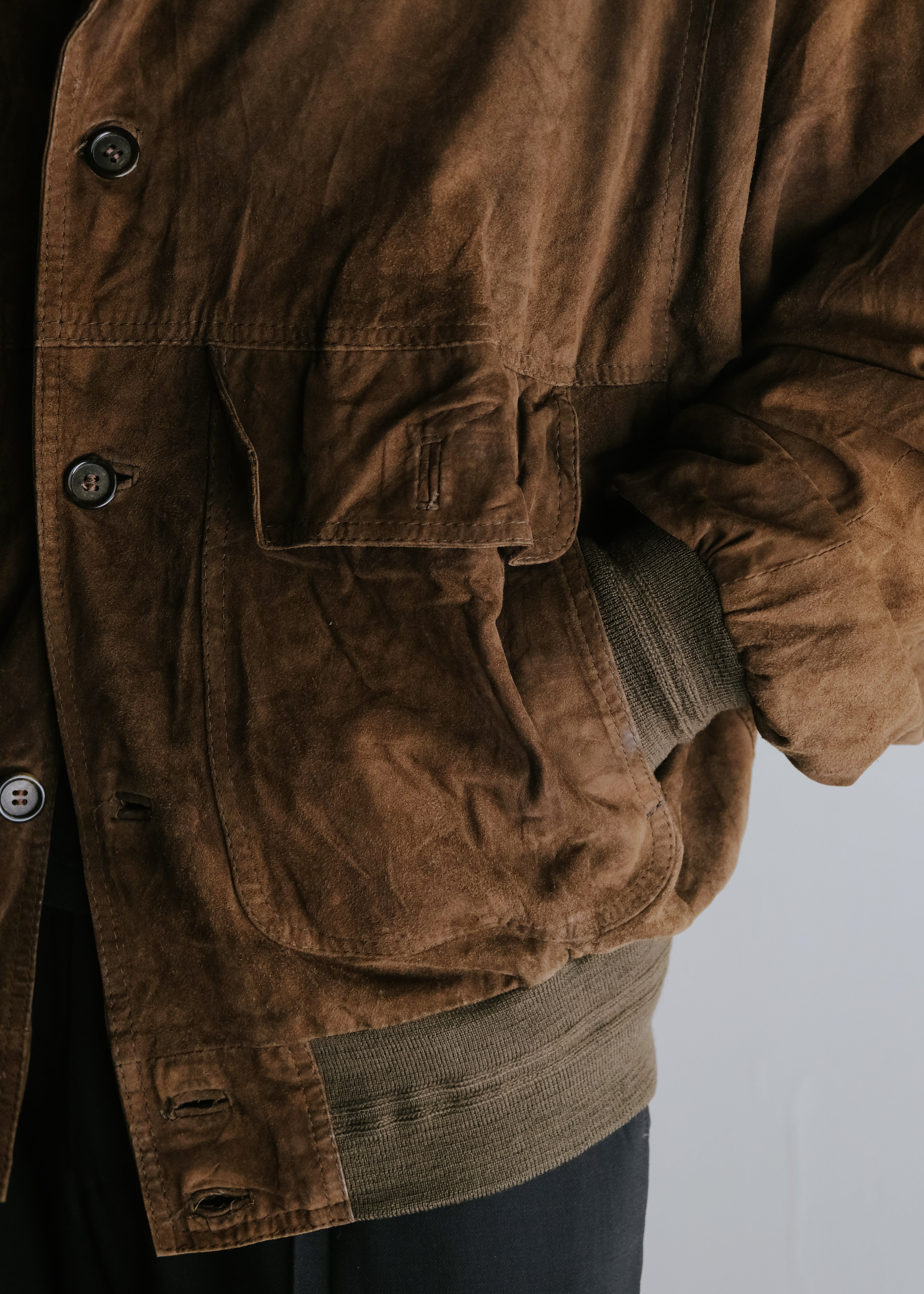80's vintage suede leather valstar jacket