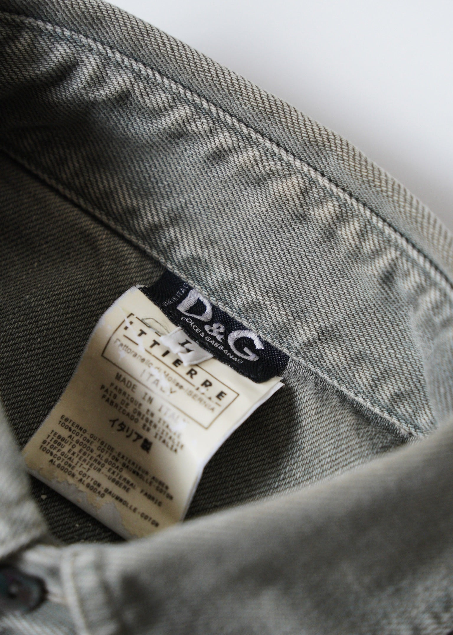 00’s D&G regular collar short sleeve shirt