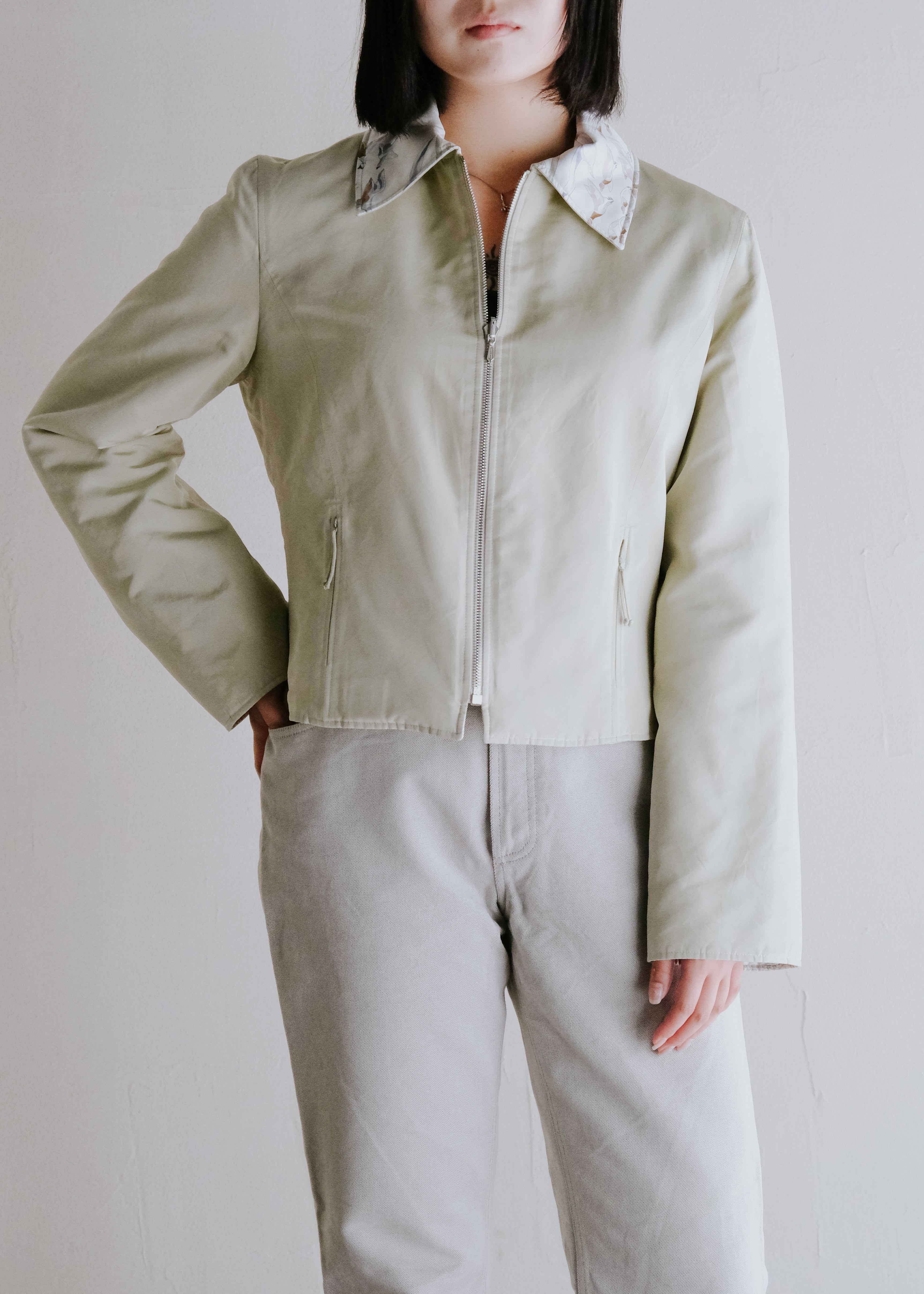 HERMÈS by Martin Margiela silk reversible blouson
