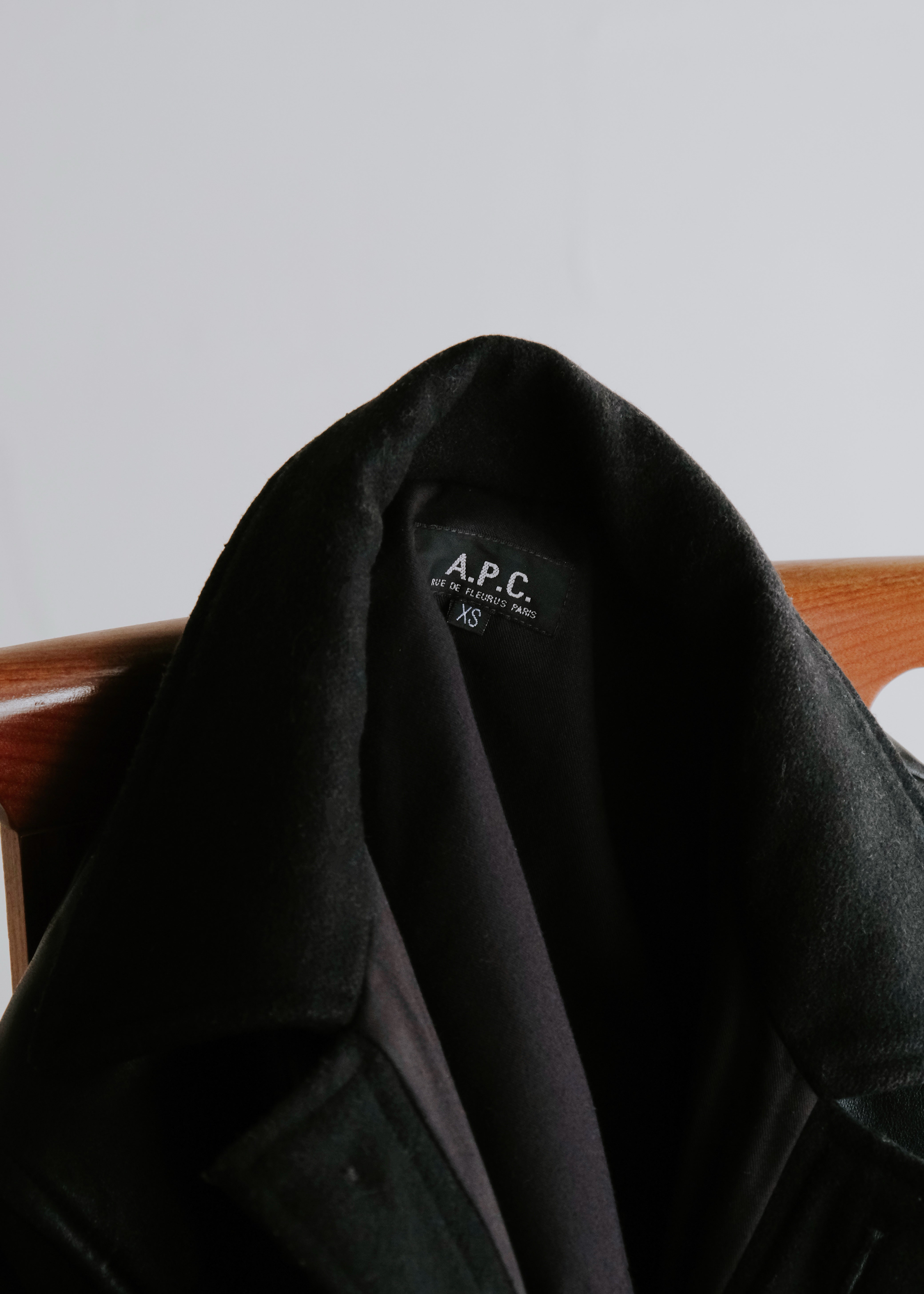 90's A.P.C. cow leather yoke donkey jacket