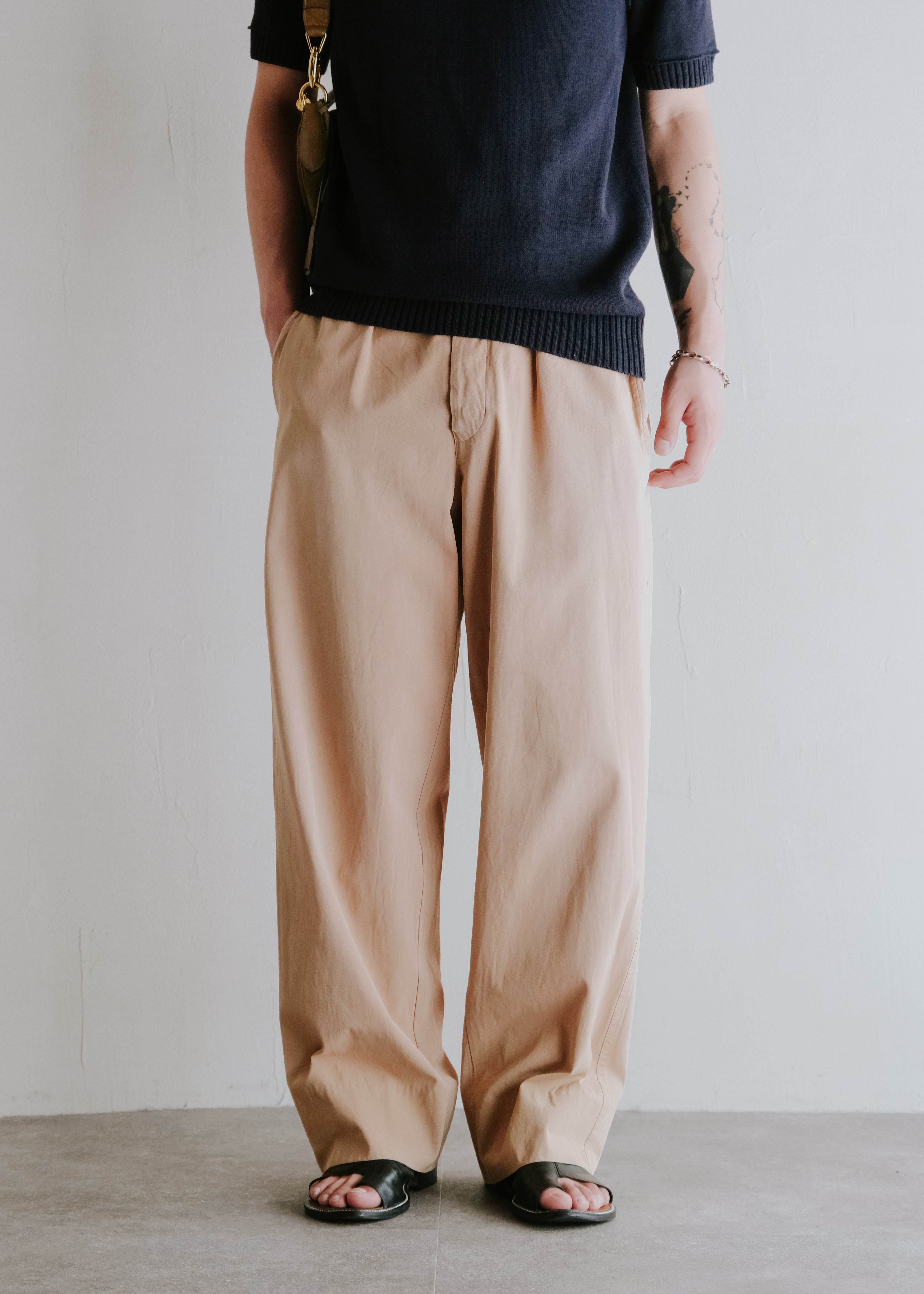 ISSEY MIYAKE MEN 99AW cotton gurkha trousers