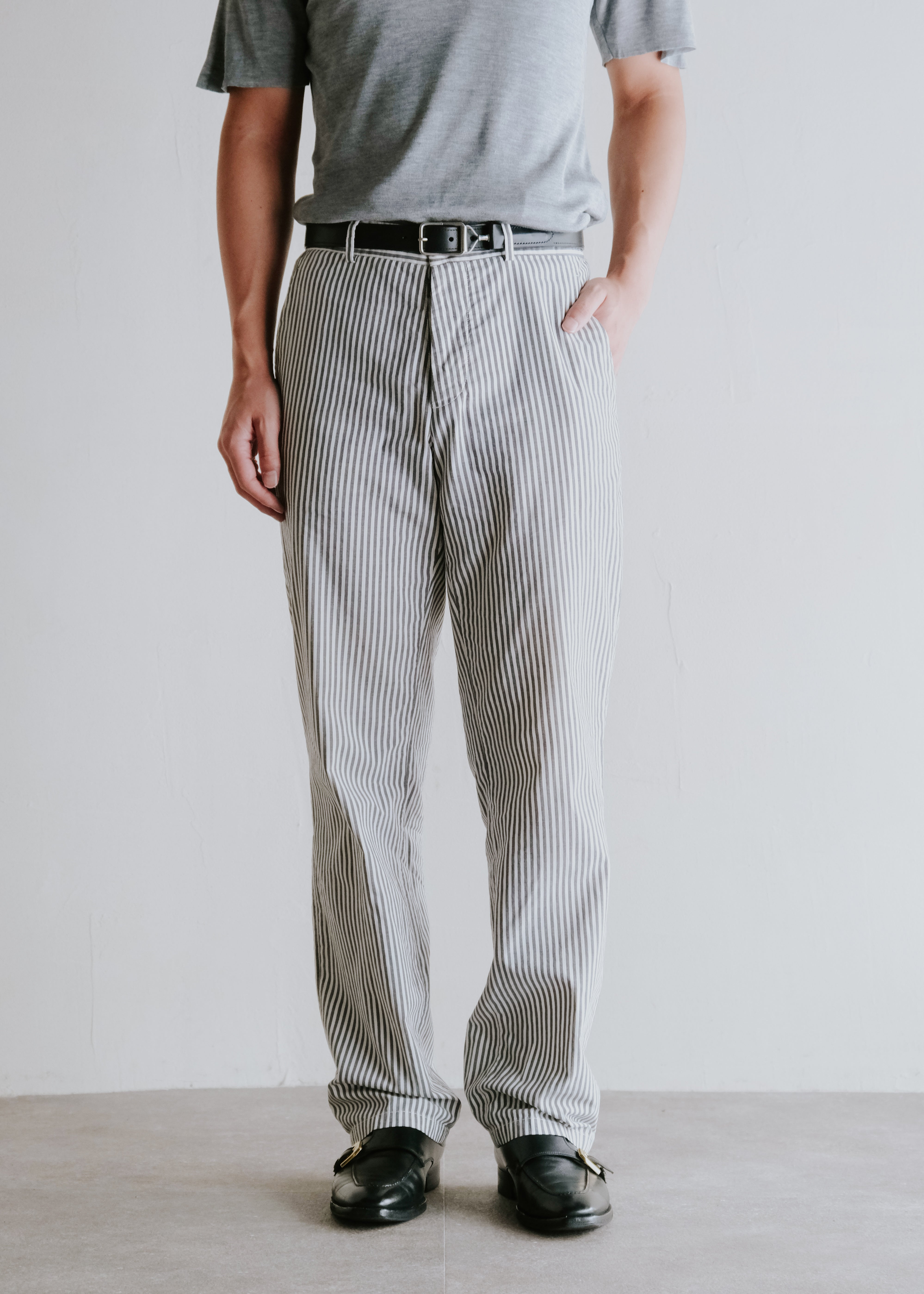 Maison Martin Margiela 12SS cotton straight trousers
