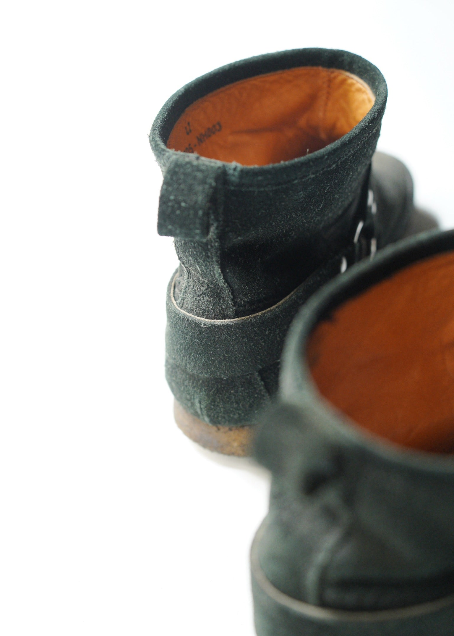 Number (N)ine 05AW suede moccasins boots