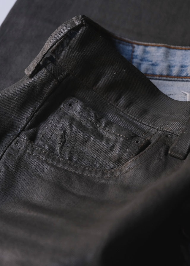 Martin Margiela 00AW artisanal coating straight jeans