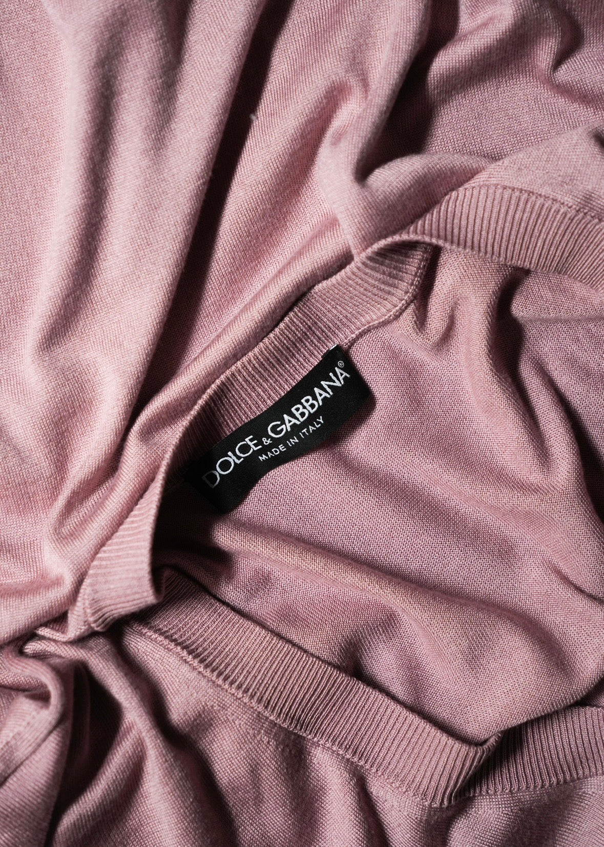00’s DOLCE&GABBANA v neck silk knit