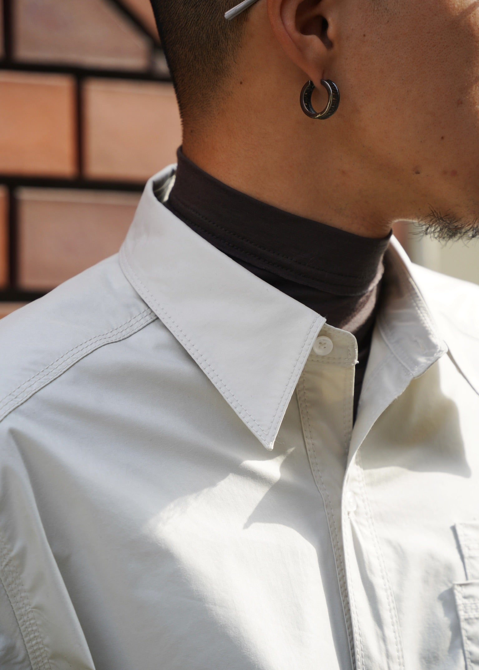 D.Nart.Ampta 25AW stitched double patch pocket shirt