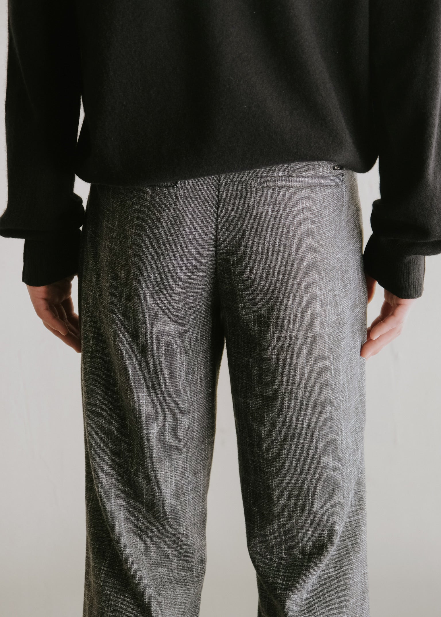 boot cut wide neppy slacks