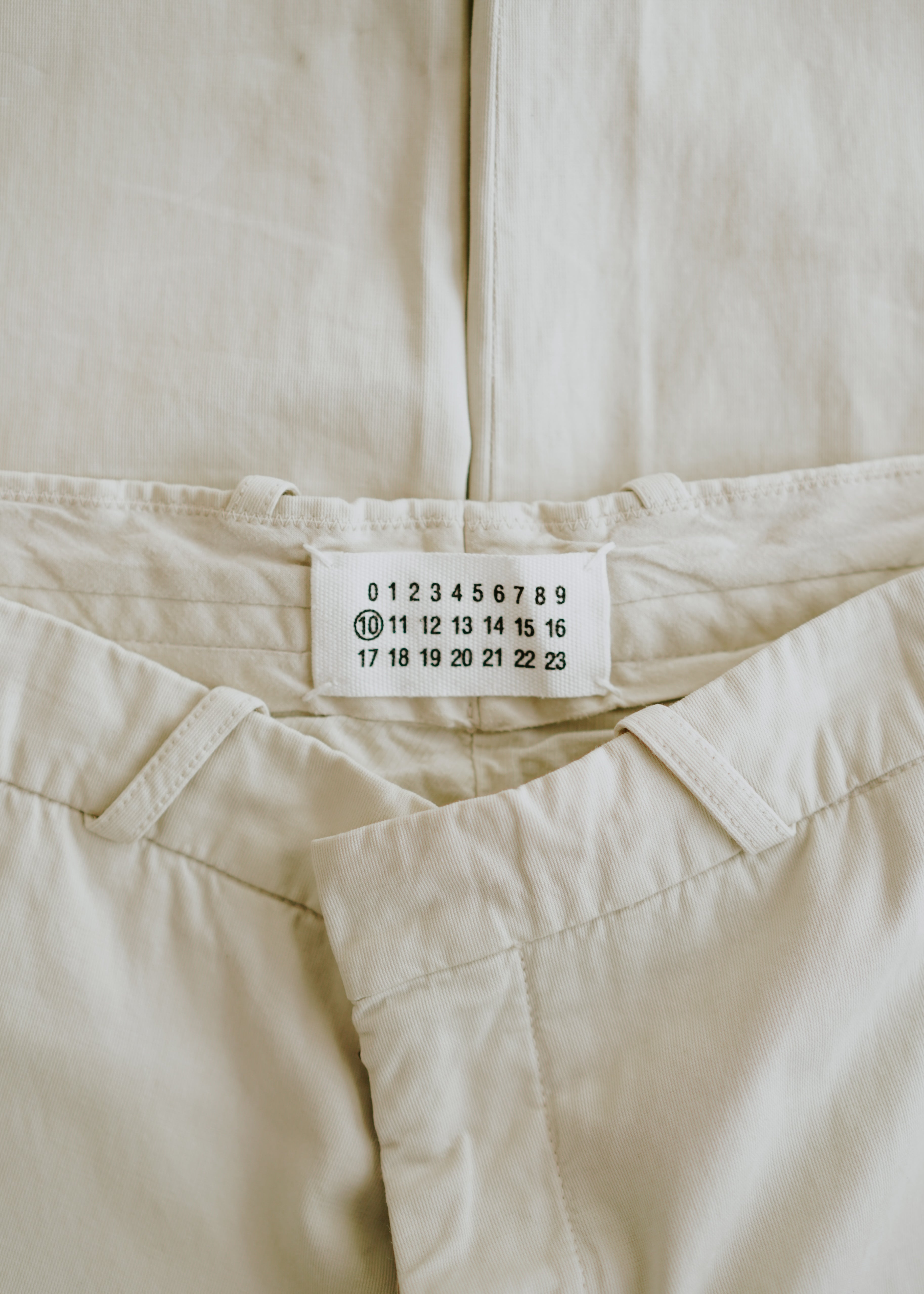 Martin Margiela 07SS cotton chino trousers