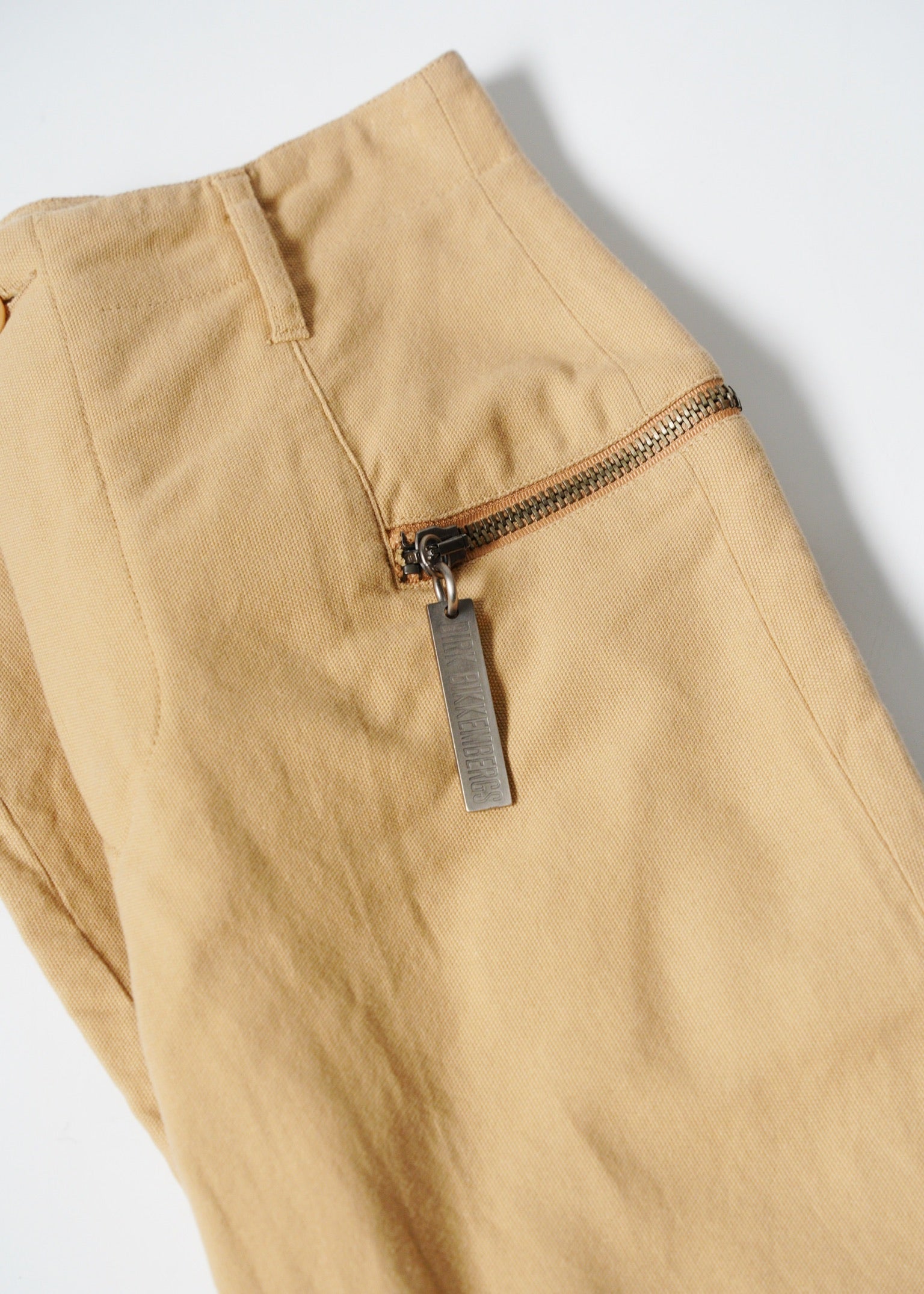 DIRK BIKKEMBERGS zip gimmick tapered cotton pants