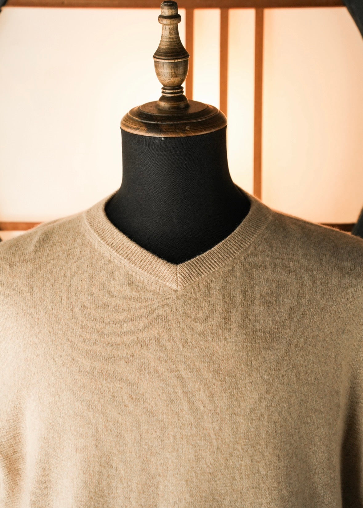 V neck cashmere knit