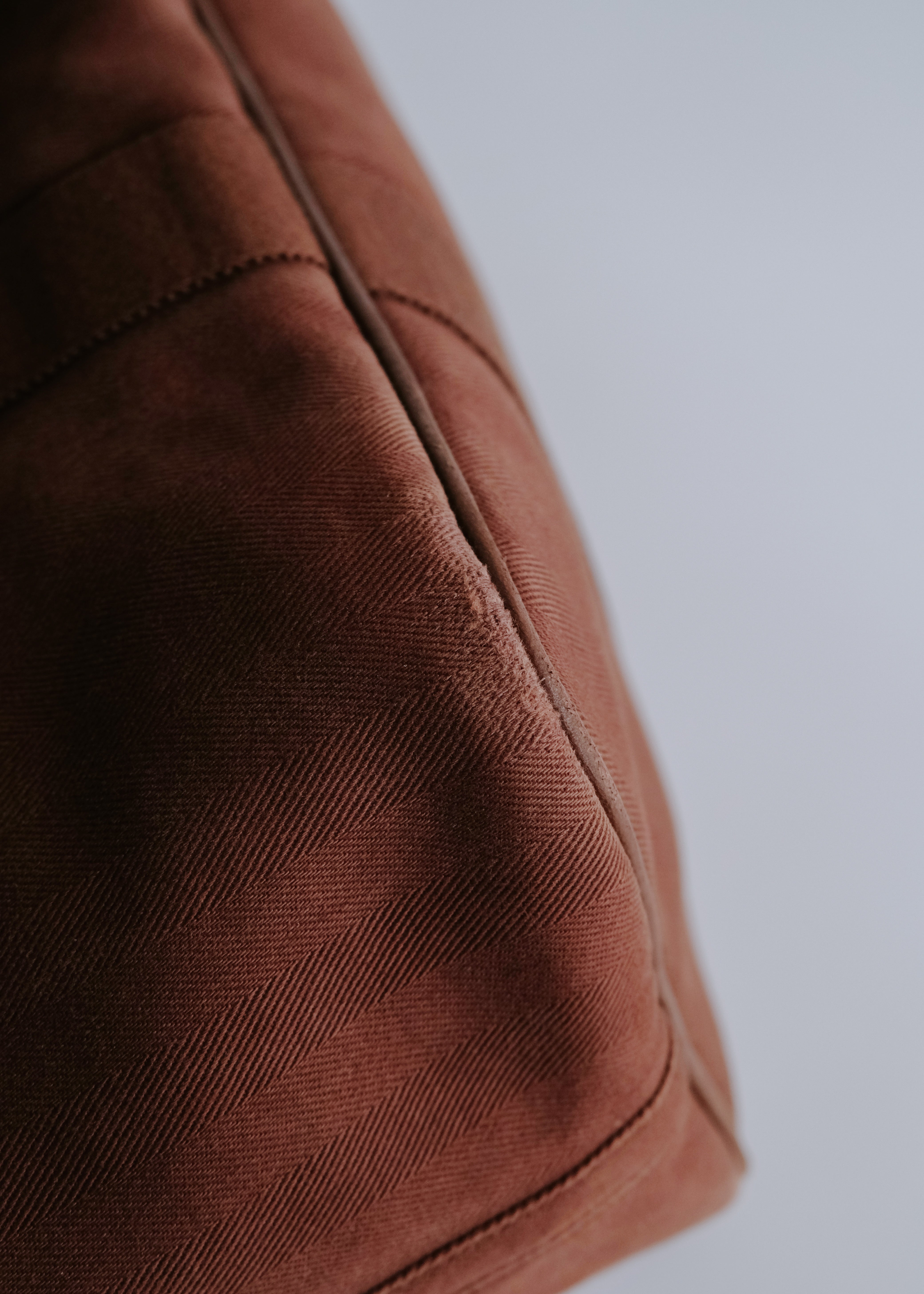00's HERMÈS valparaiso MM leather flap canvas hand bag