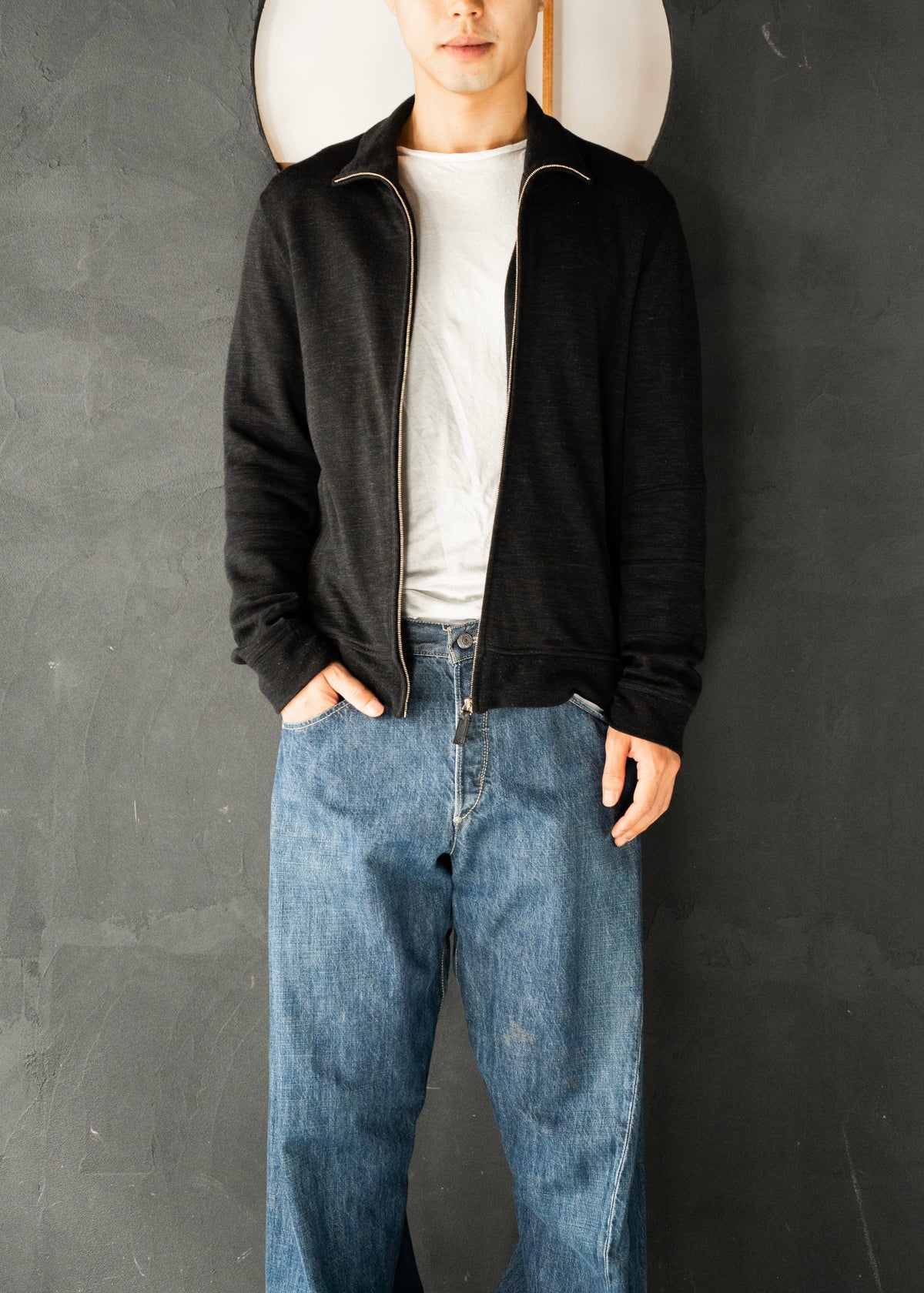 00’s GUCCI by Tom Ford zip up wool blend sweater