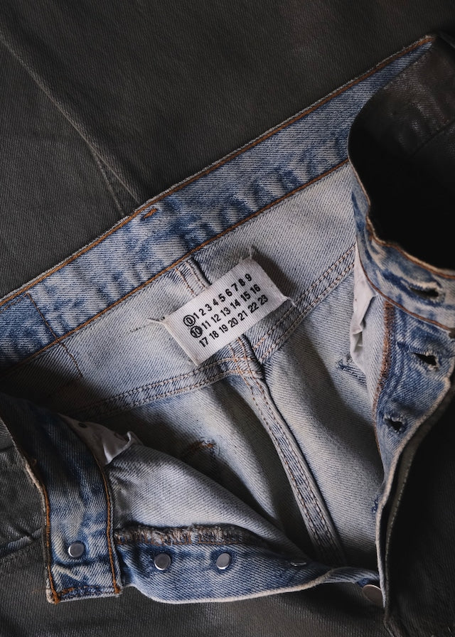 Martin Margiela 00AW artisanal coating straight jeans